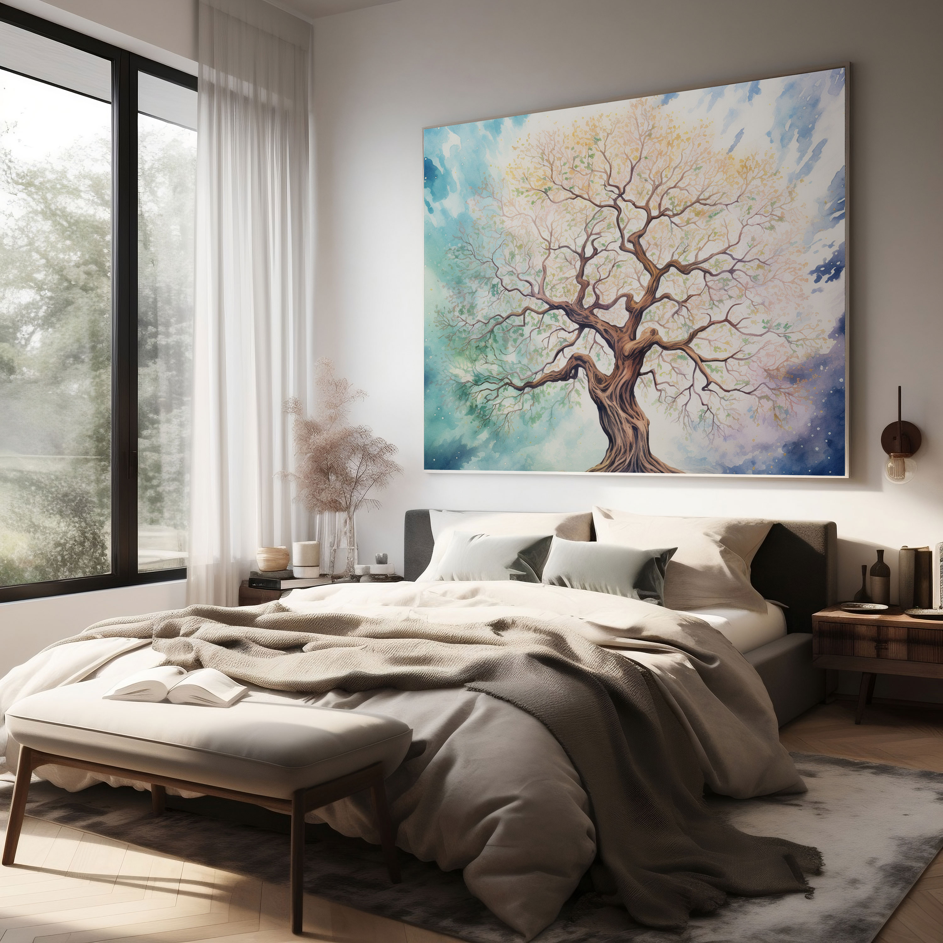 Majestic Tree Wall Art - Spiritual, Canvas Print, Canvas, Majestic Tree