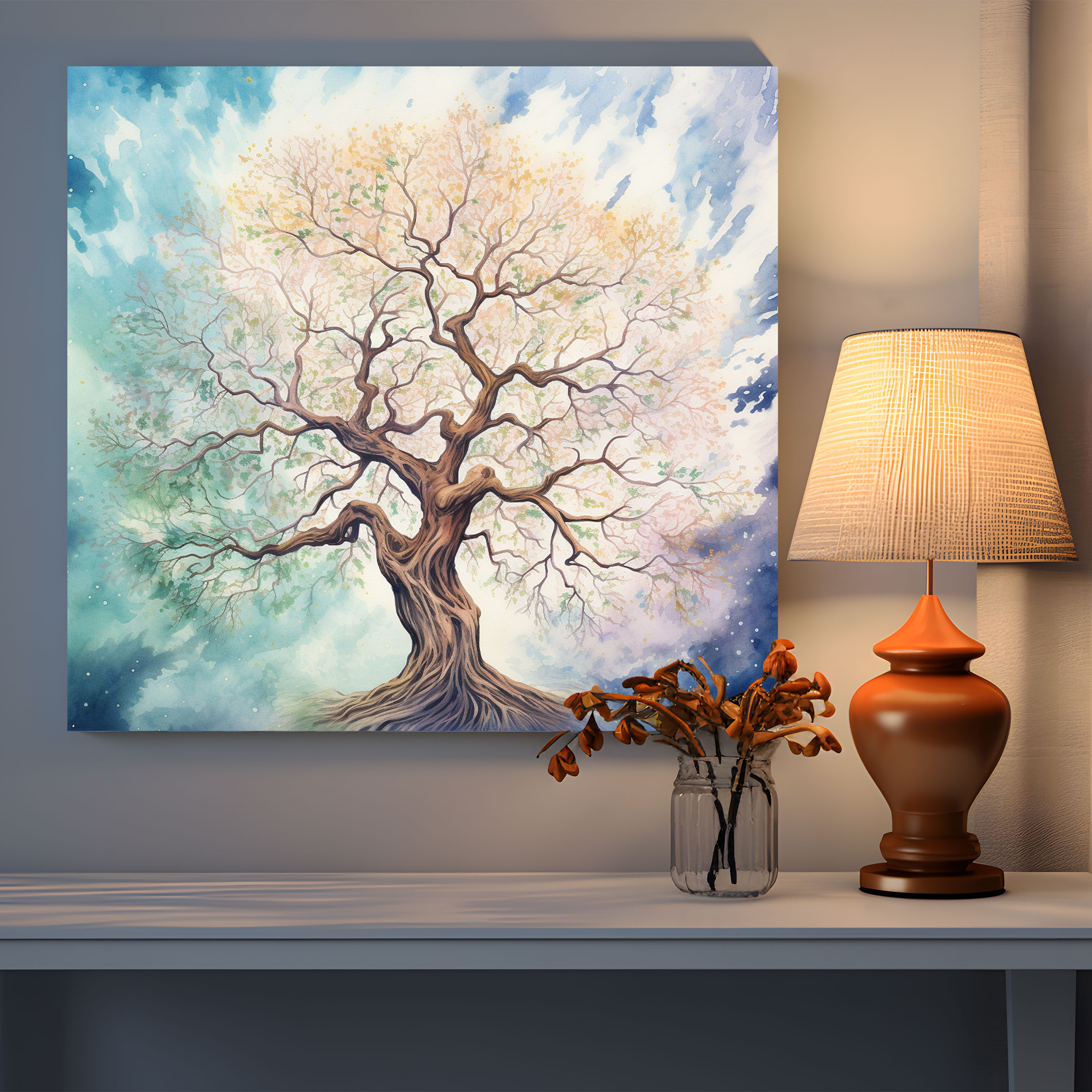 Majestic Tree Wall Art - Spiritual, Canvas Print, Canvas, Majestic Tree