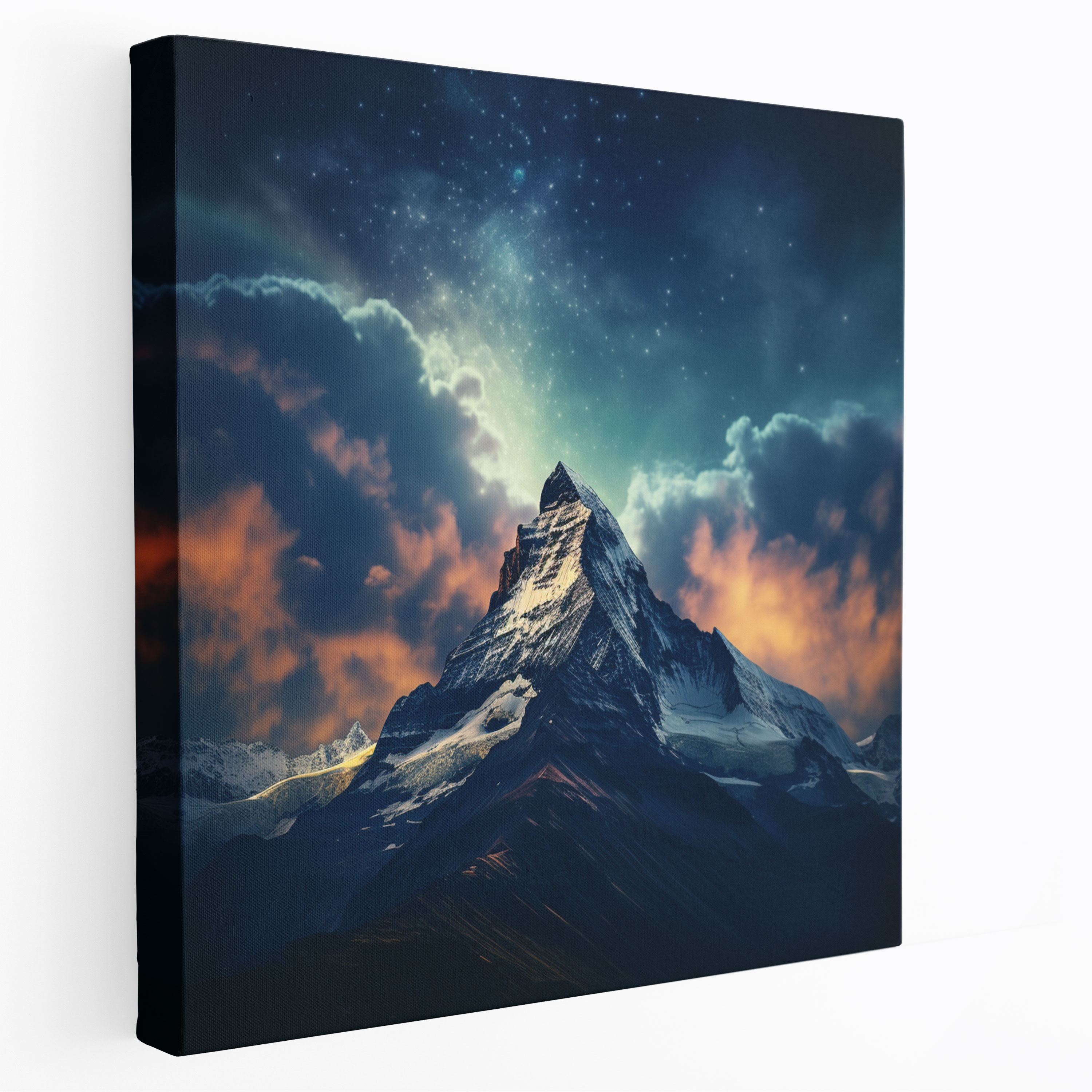 Celestial Mountain Canvas Print - Spiritual, Spiritual, Wall Decoration, Canvas Wall Art