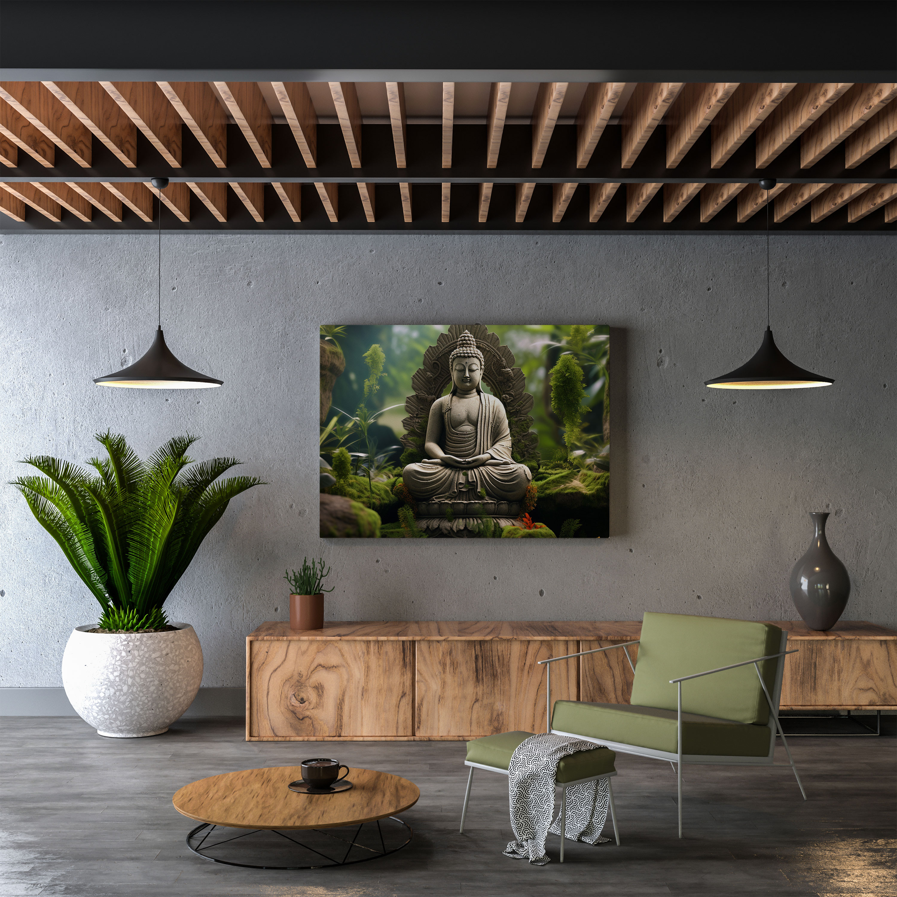 Spiritual Buddha Wall Art - Spiritual, Canvas Print, Serene Buddha, Wall Decoration