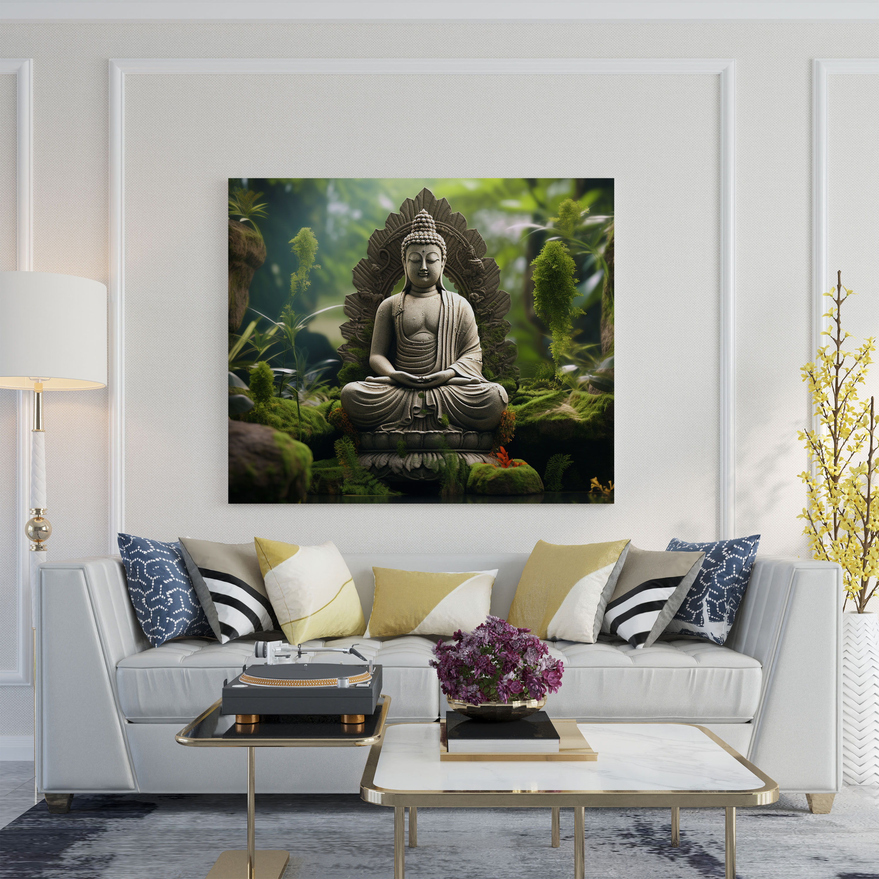 Spiritual Buddha Wall Art - Spiritual, Canvas Print, Serene Buddha, Wall Decoration