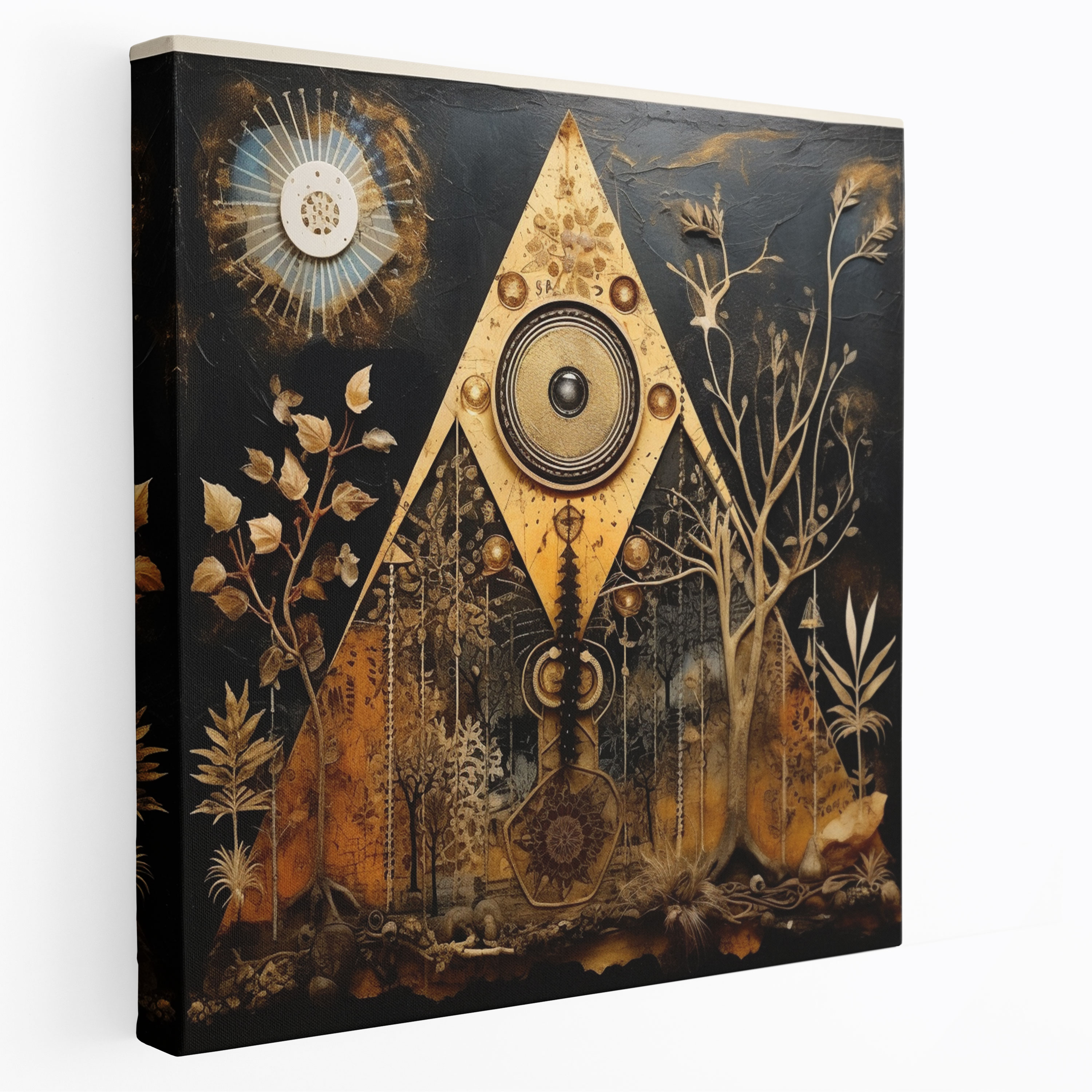 Spiritual Collage Wall Decoration - Spiritual, Canvas, Spiritual, Home Decoration
