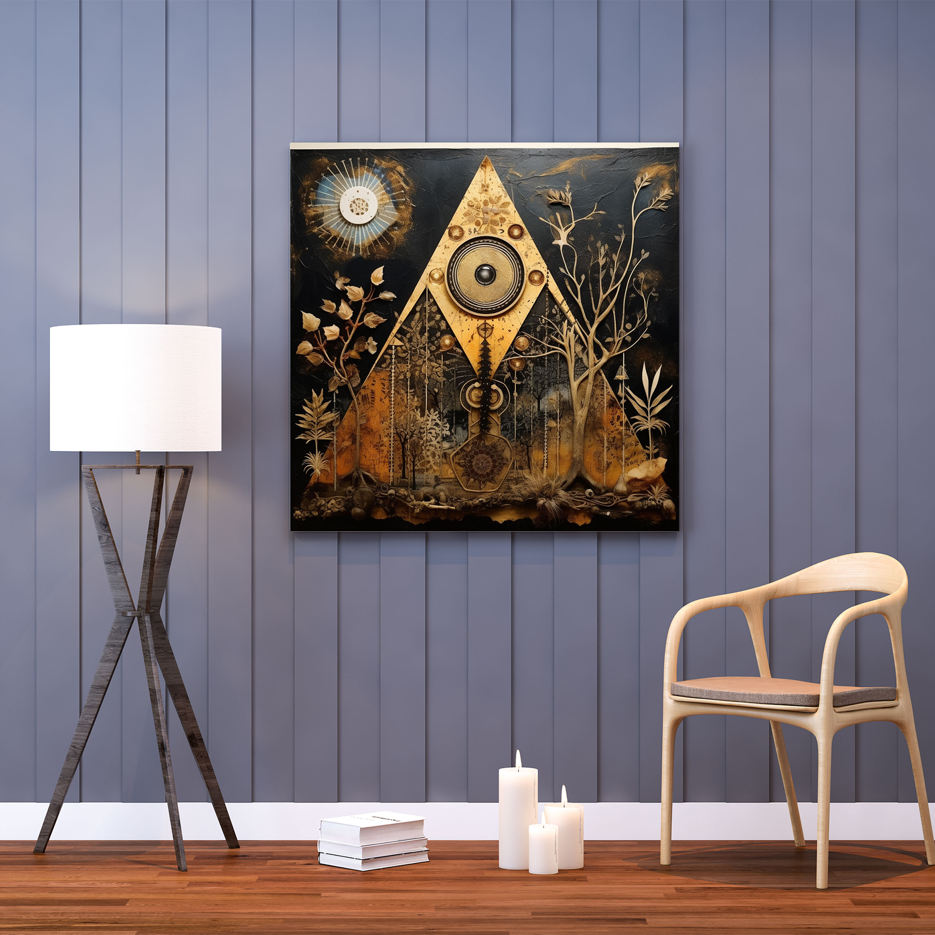Spiritual Collage Wall Decoration - Spiritual, Canvas, Spiritual, Home Decoration