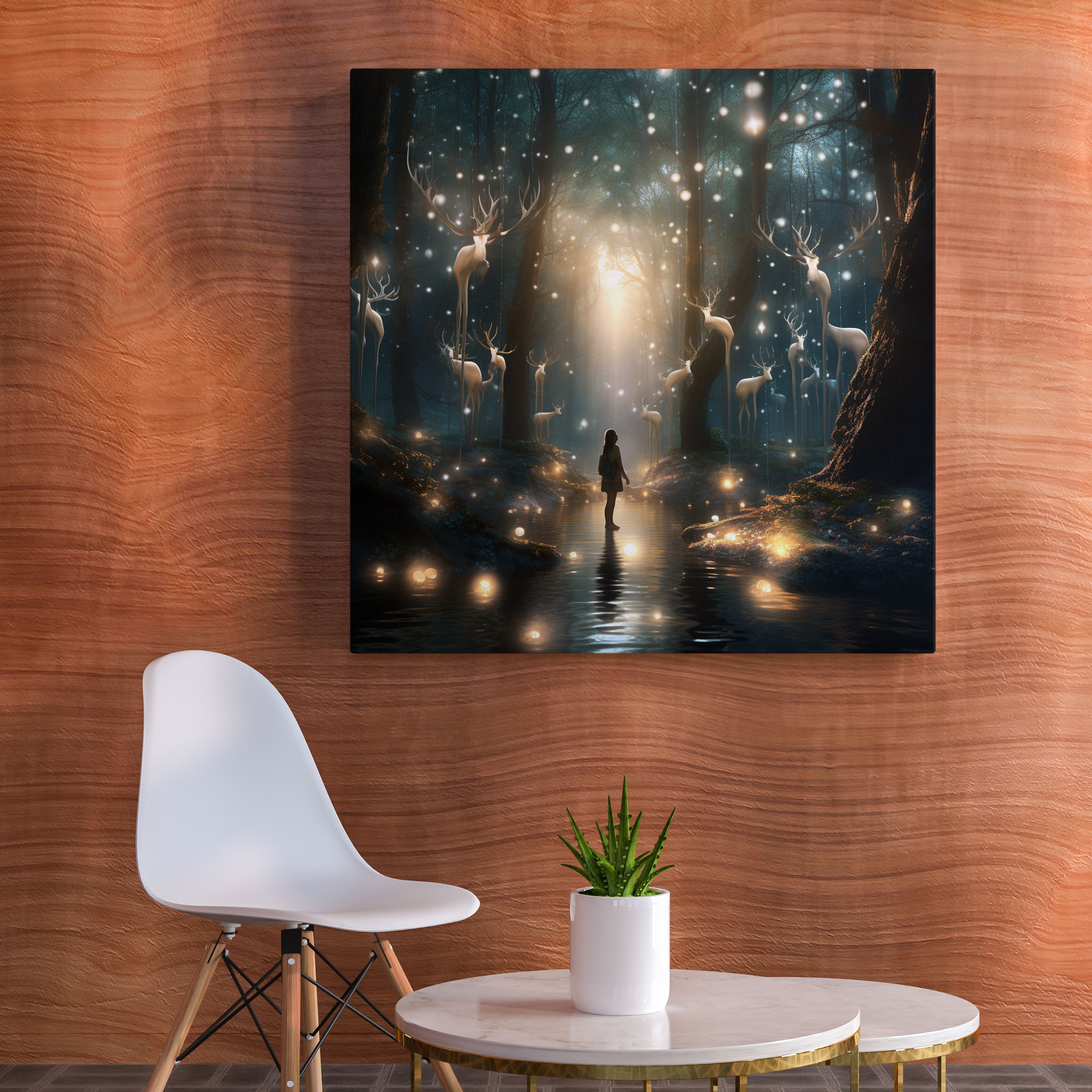 Spiritual Canvas Wall Art - Whimsical Digital Art Print - Spiritual, Wall Art, Spiritual, Home Decoration