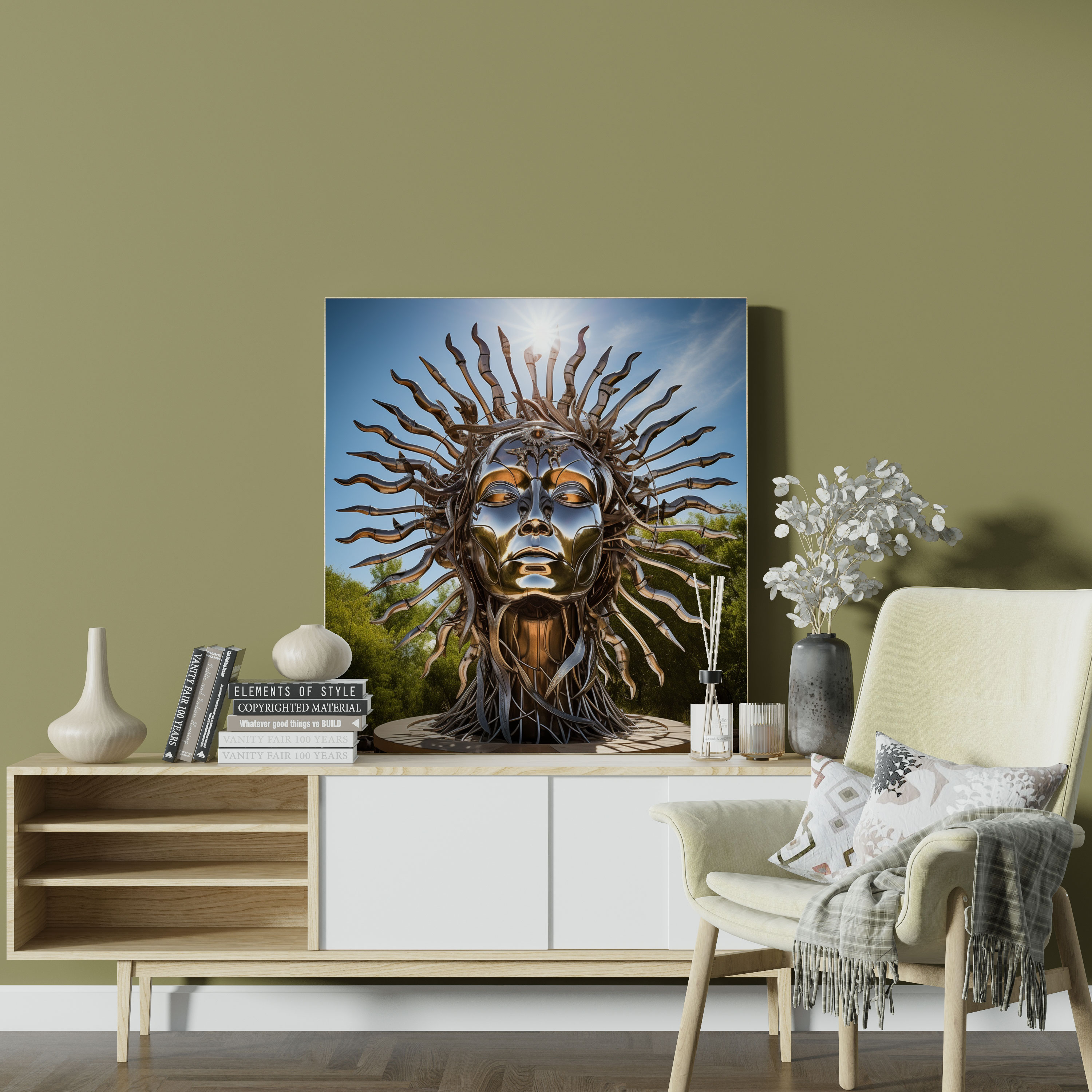 Celestial Energy Wall Art - Spiritual, Wall Decoration, Canvas Print, Canvas Wall Art