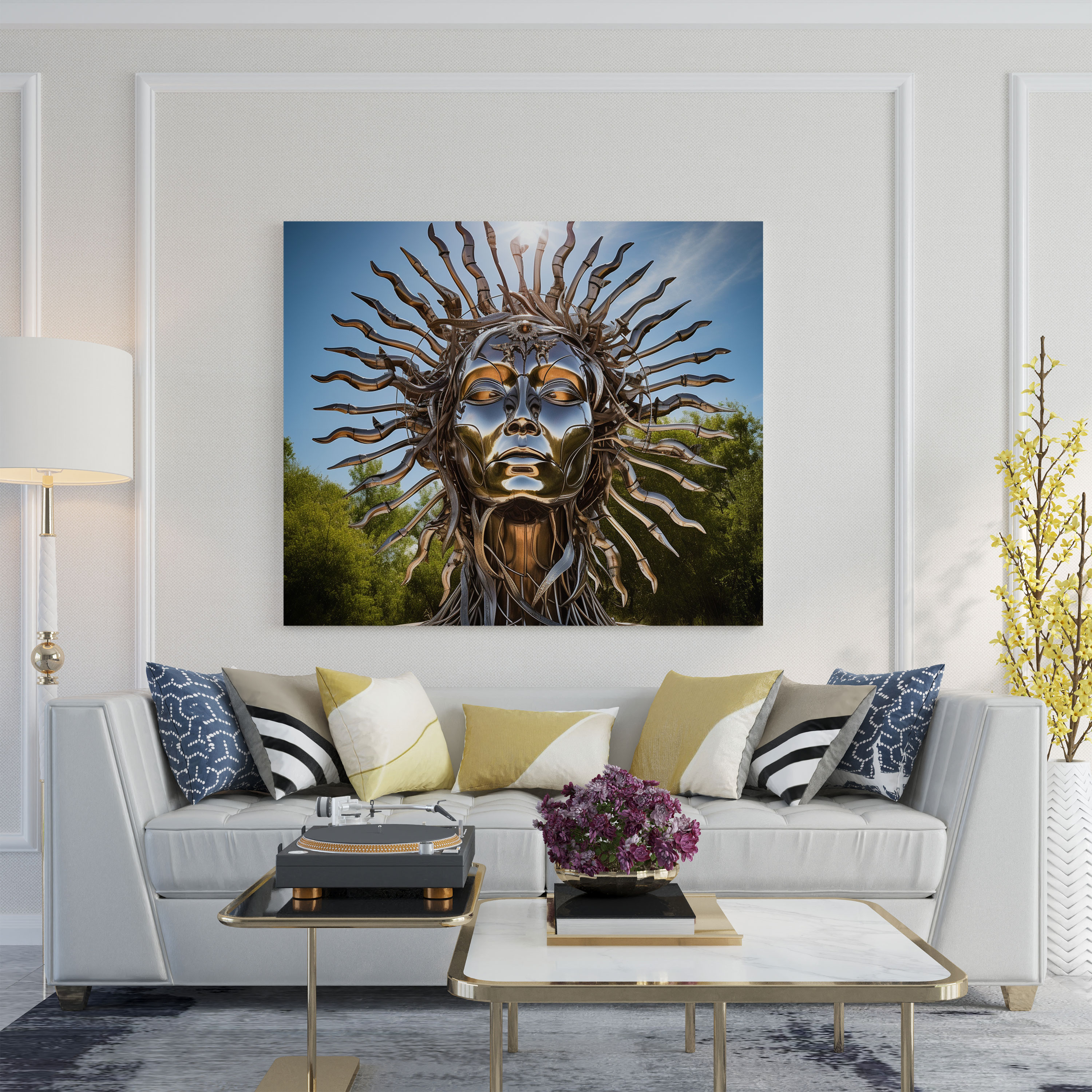 Celestial Energy Wall Art - Spiritual, Wall Decoration, Canvas Print, Canvas Wall Art