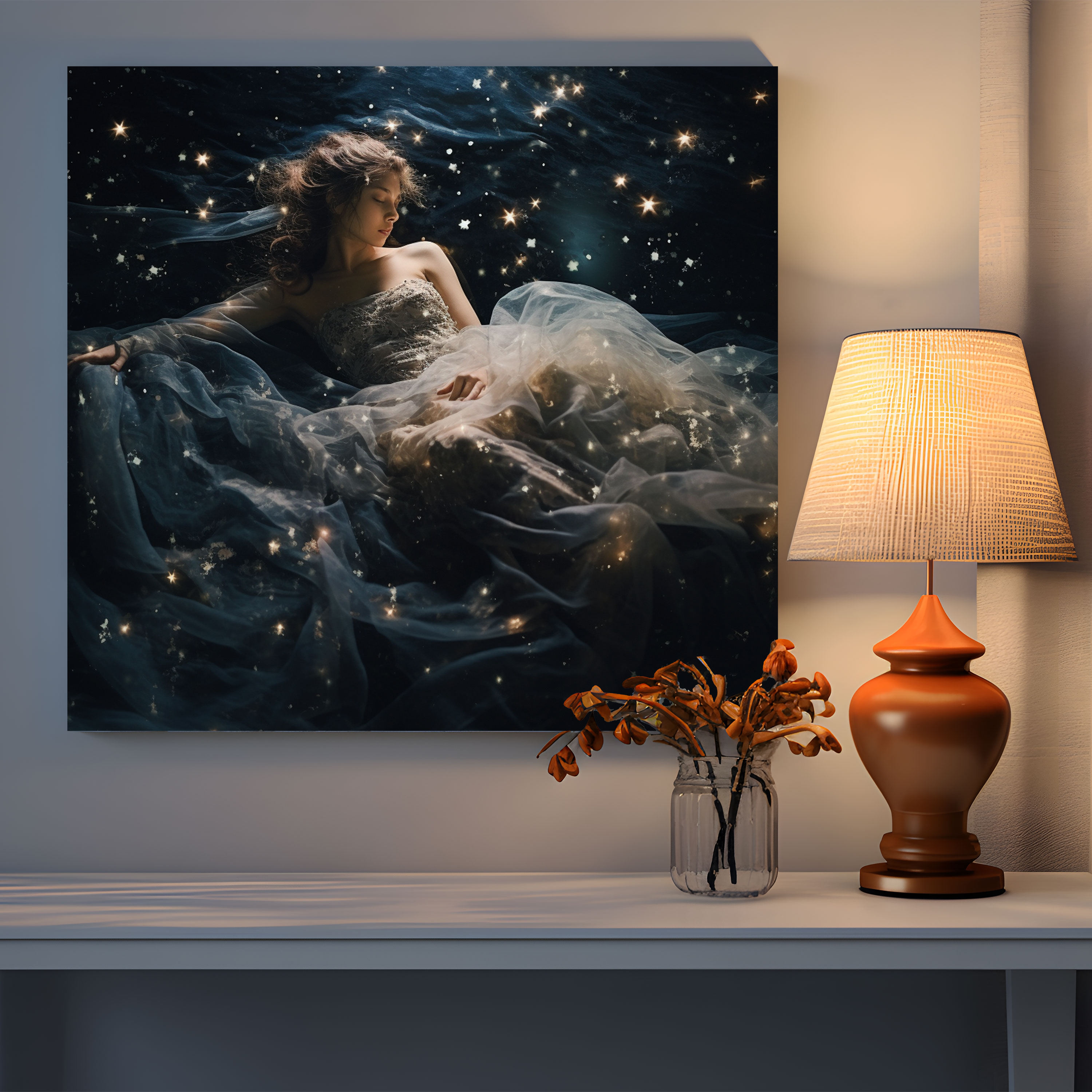 Cosmic Spiritual Wall Decoration - Spiritual, Canvas Print, Canvas, Spiritual
