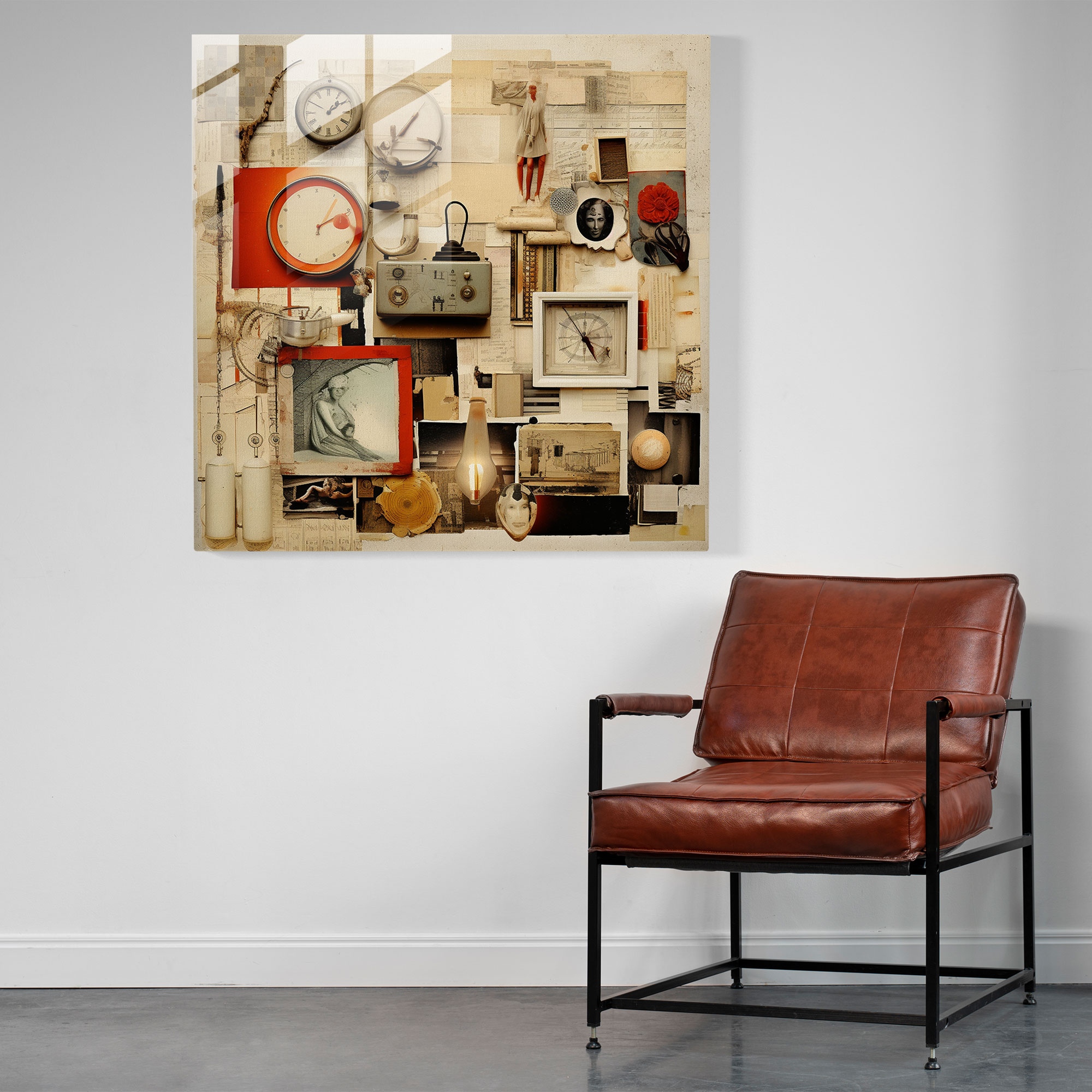 Still Life Glass Print: Vintage Treasures - Still Life, Vintage Objects, Glass Print, Glass Wall Art