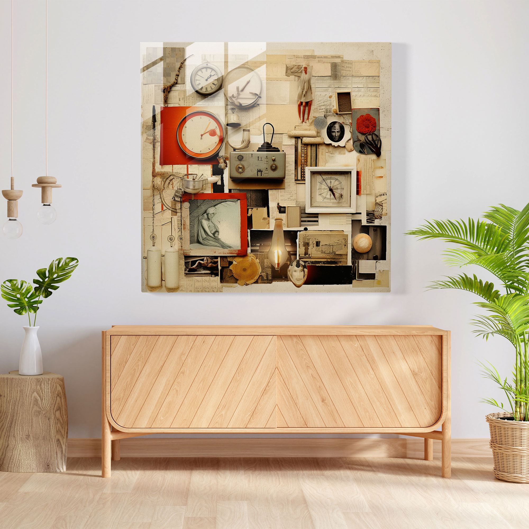 Still Life Glass Print: Vintage Treasures - Still Life, Vintage Objects, Glass Print, Glass Wall Art