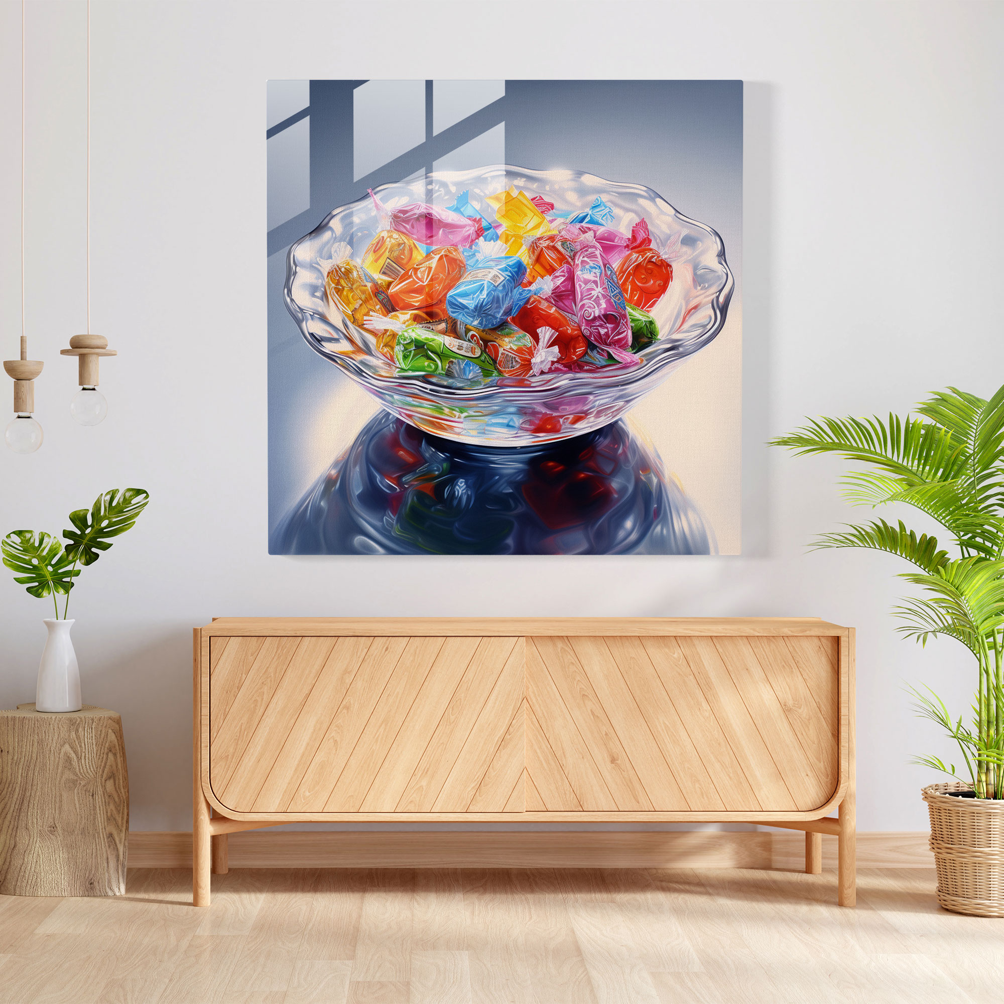 Still Life Glass Print: Sweet Temptation - Still Life, Glass Wall Art, Modern Art, Home Decoration