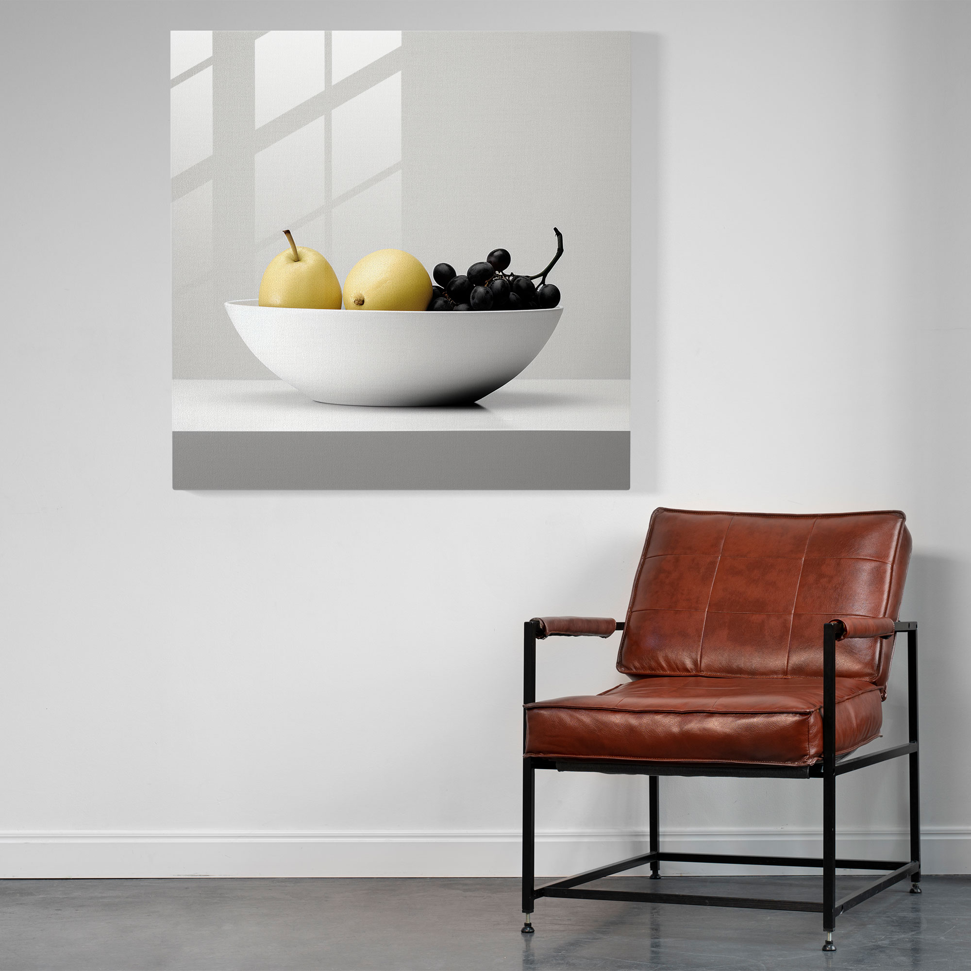 Still Life Glass Print: Simplicity Bowl - Still Life, Minimalist, Glass Art, Glass Wall Art