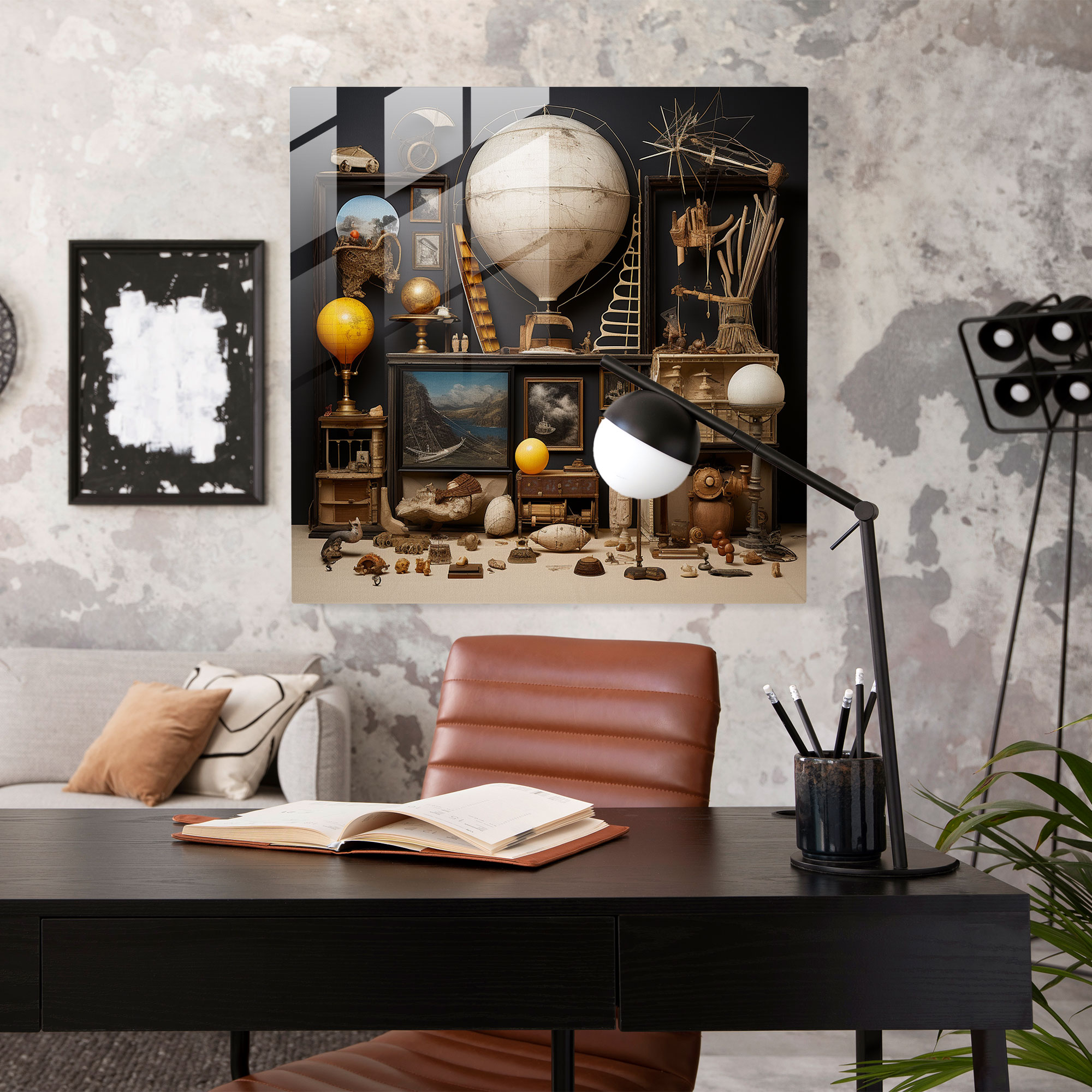 Still Life Glass Print: Enigmatic Collection - Still Life, Mystery, Intrigue, Enigmatic Collection