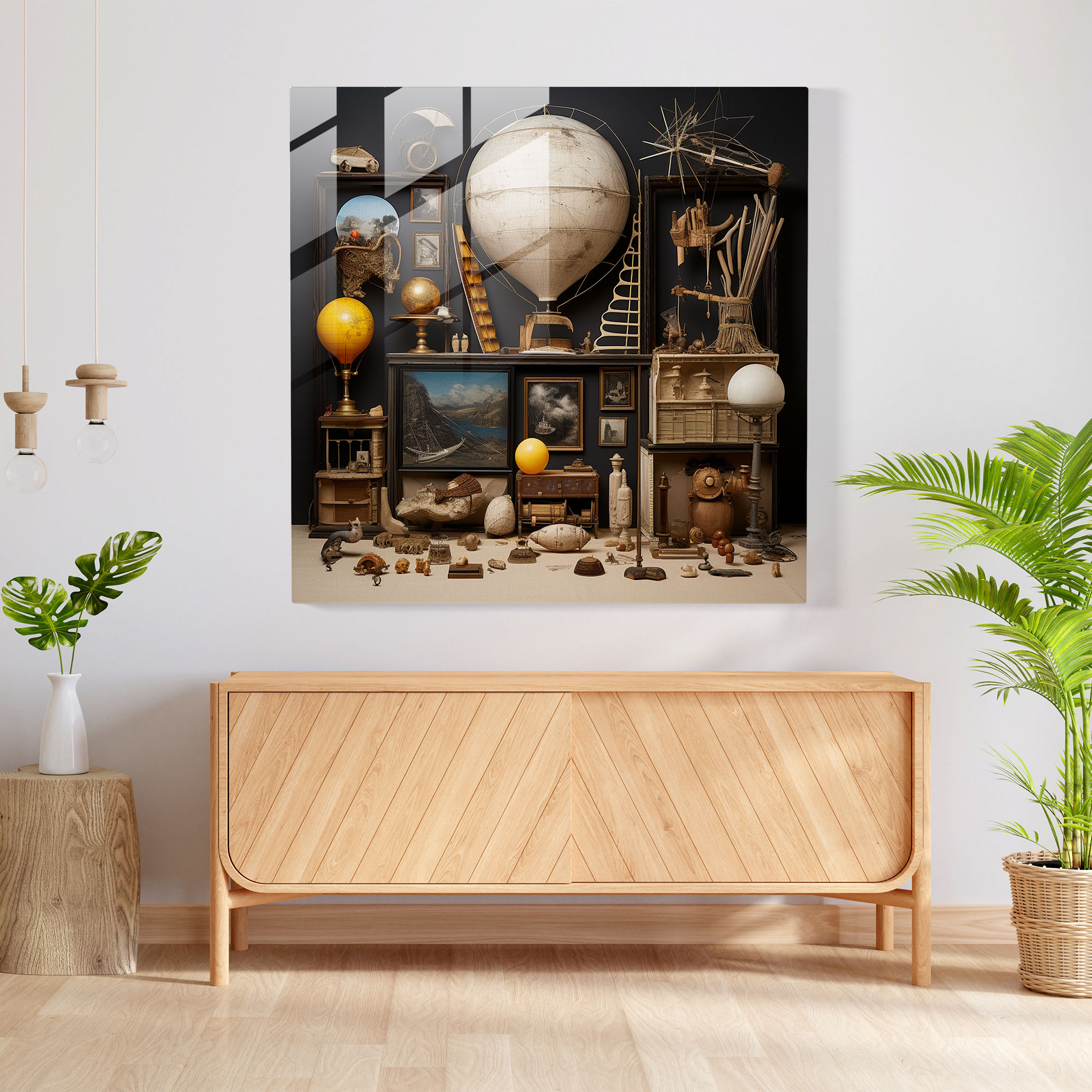 Still Life Glass Print: Enigmatic Collection - Still Life, Mystery, Intrigue, Enigmatic Collection