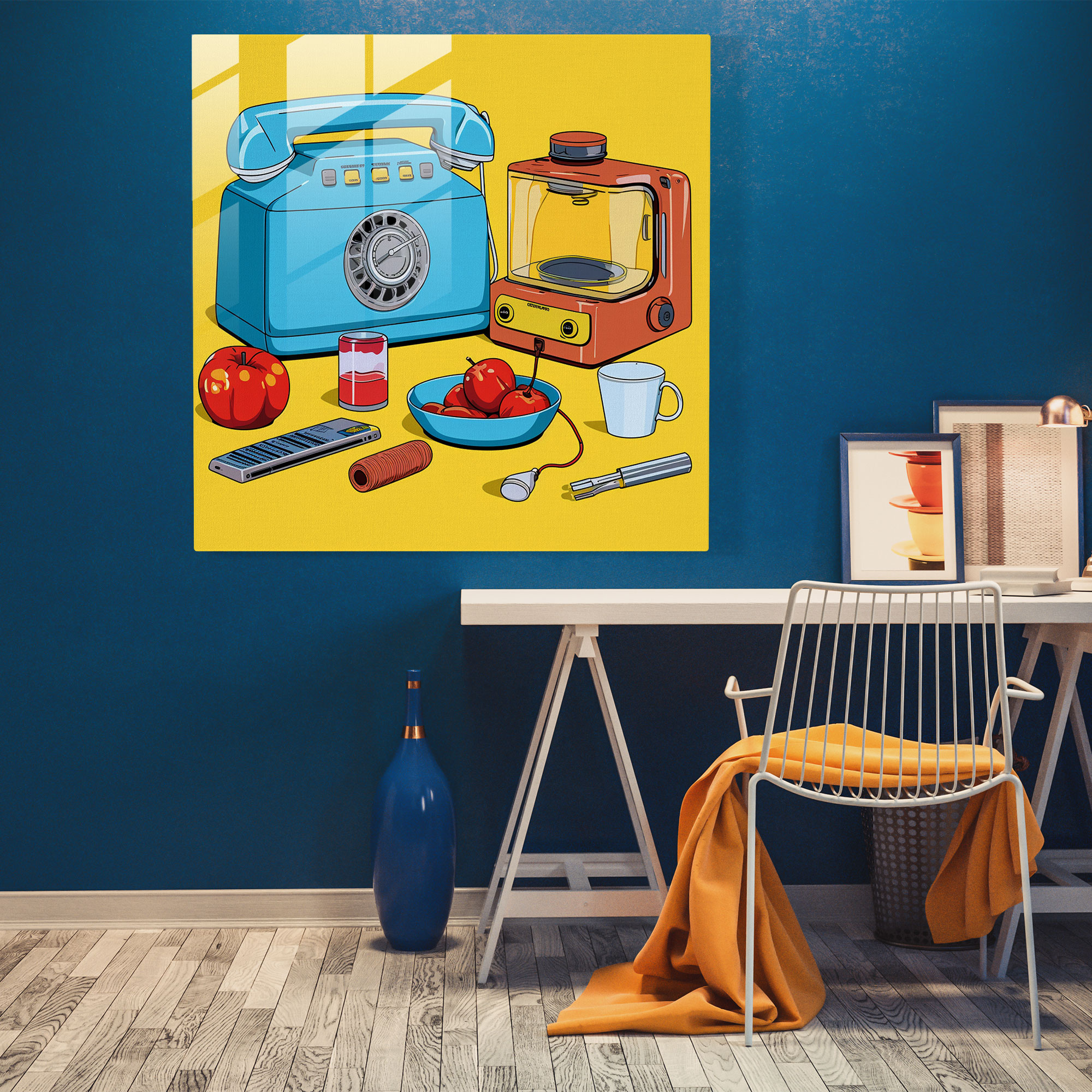 Still Life Glass Print - Pop Art Collection - Still Life, Modern Art, Glass Art, Glass Print