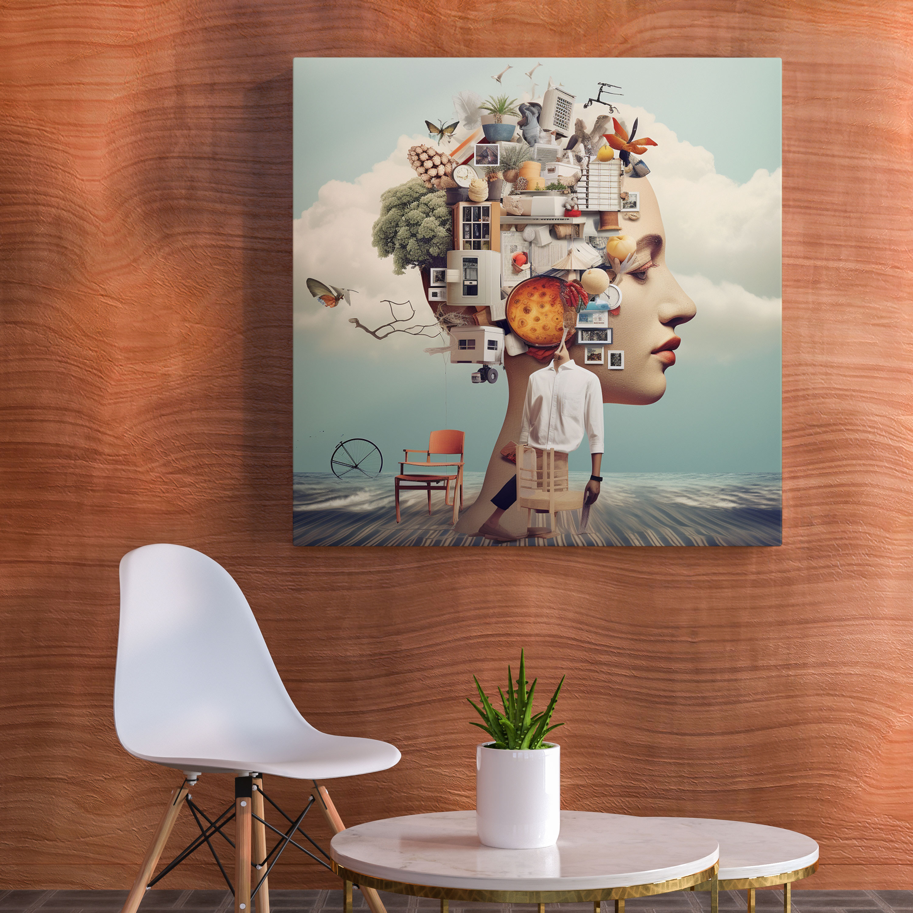 Still Life Canvas Print - Surreal Digital Collage Wall Art - Still Life, Canvas, Home Decoration, Still Life