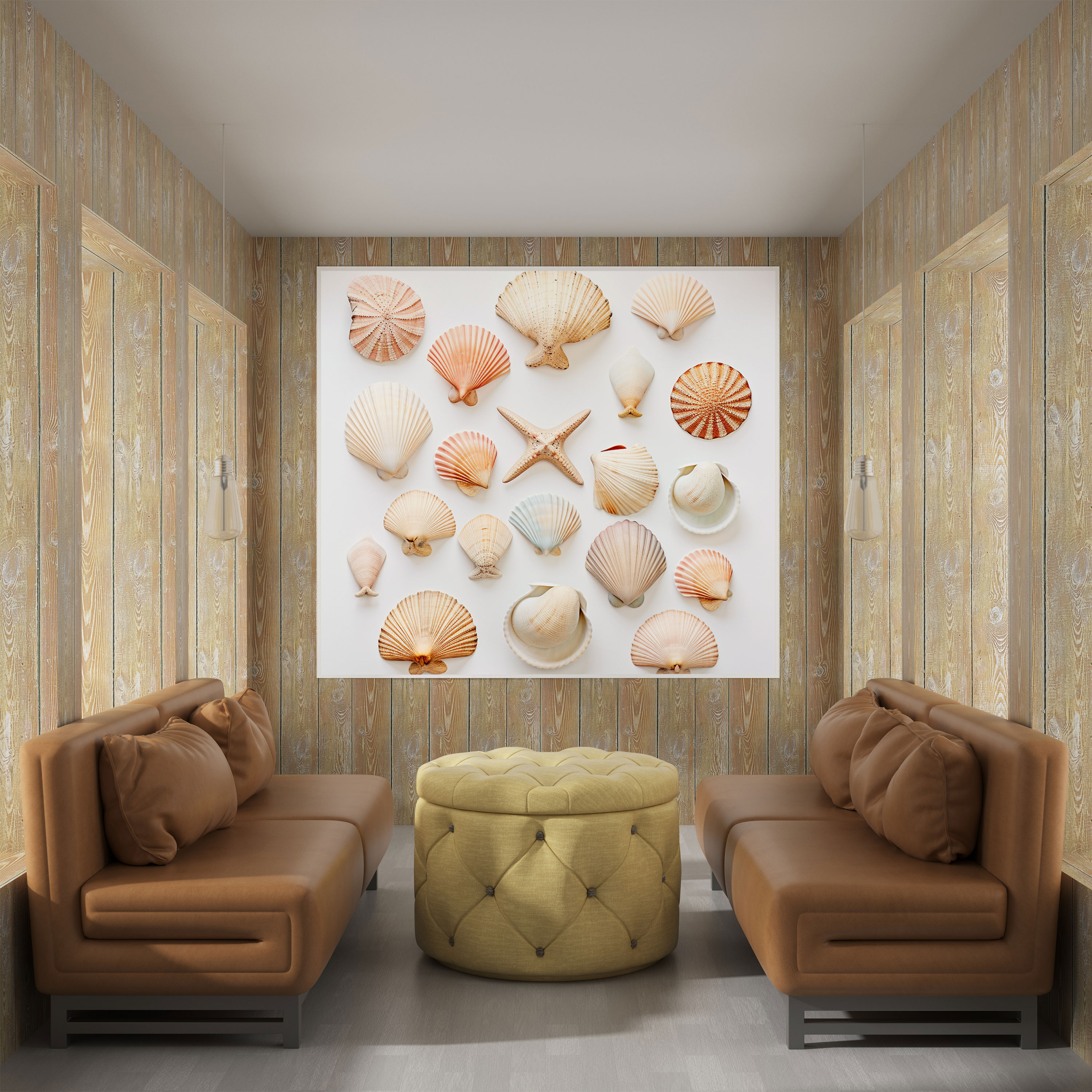 Still Life Canvas Print - Minimalistic Seashell Collection Wall Art - Still Life, Canvas Wall Art, Wall Decoration, Minimalistic Photograph