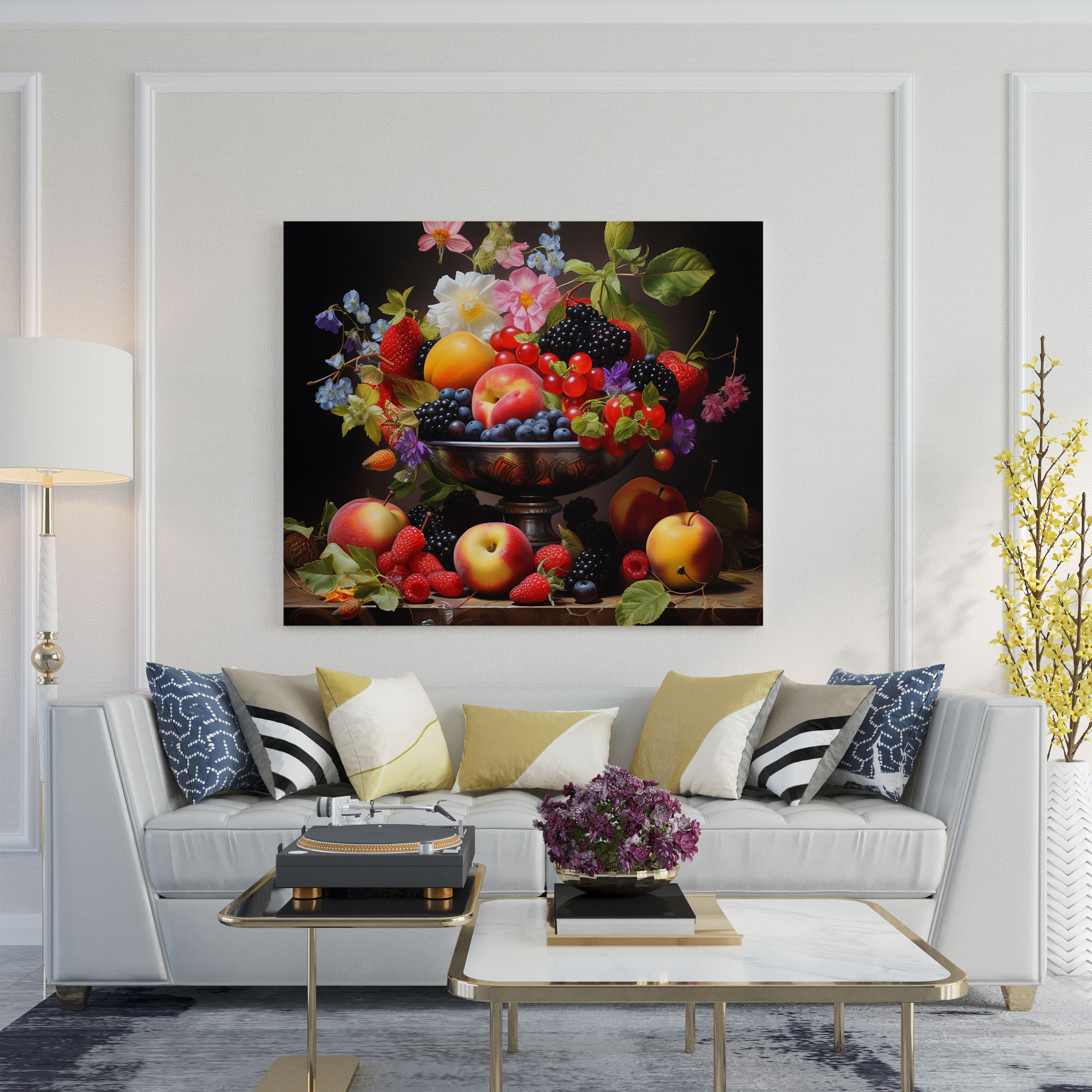 Still Life Canvas Print - Bowl Of Fruit - Still Life, Canvas Print, Wall Decoration, Fruit