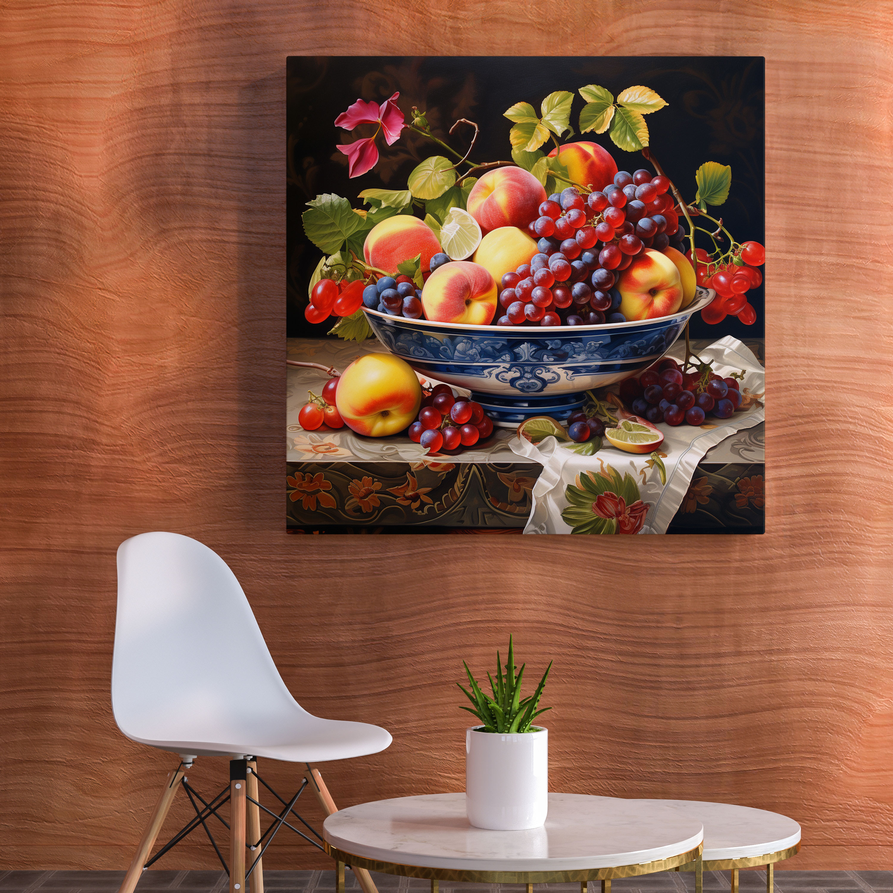 Still Life Canvas Print - Classic Fruit Bowl - Still Life, Wall Decoration, Canvas, Vibrant Colors