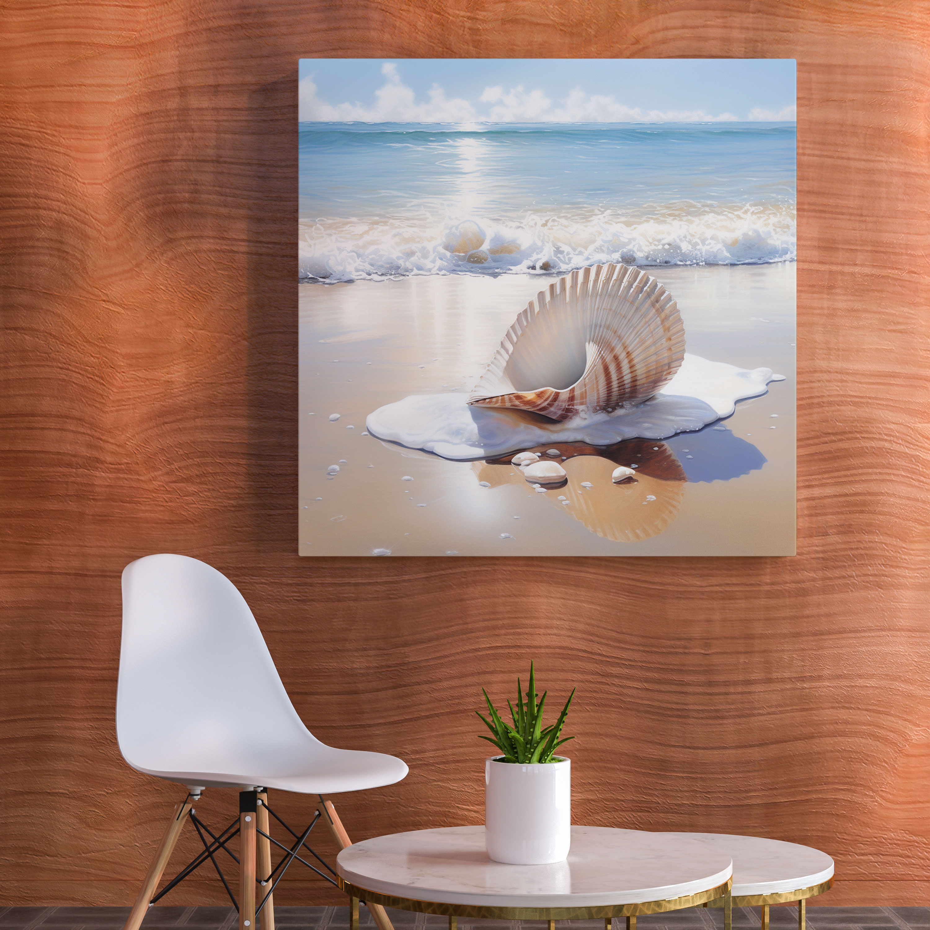 Still Life Canvas Print - Coastal Seashell - Still Life, Coastal Seashell, Wall Decoration, Canvas Wall Art