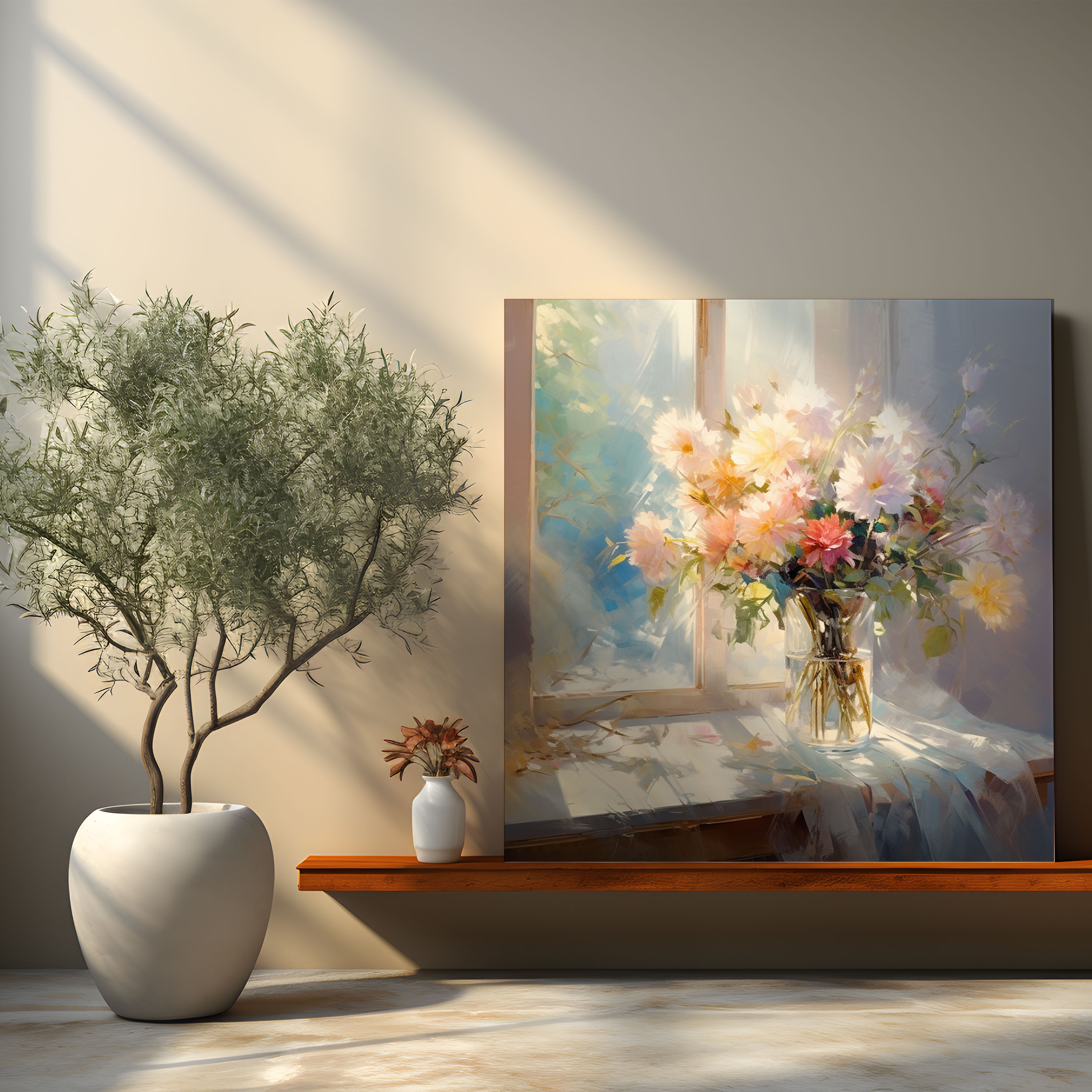 Still Life Canvas Print - Impressionist Painting Style - Wall Art - Still Life, Canvas Wall Art, Home Decoration, Wall Art
