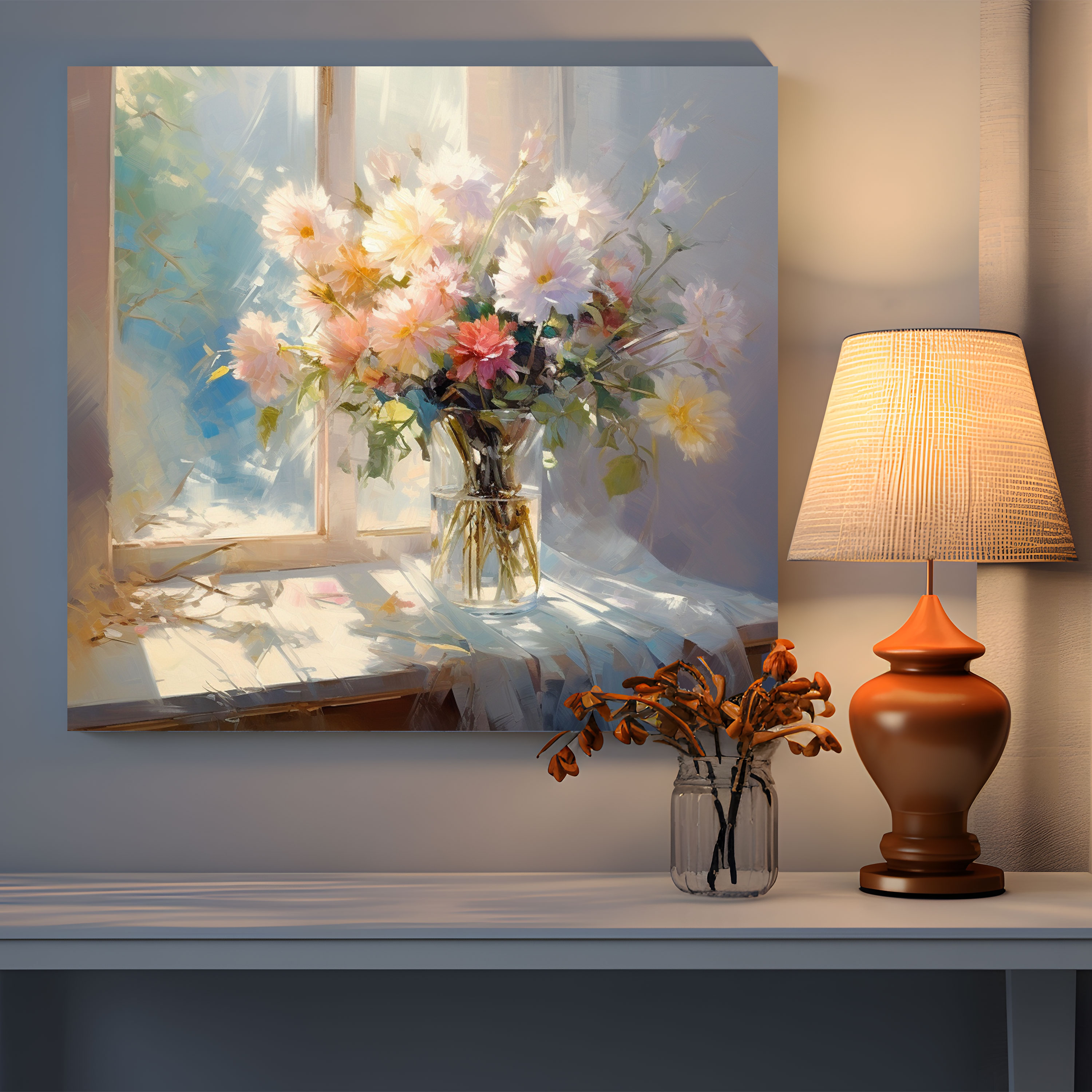 Still Life Canvas Print - Impressionist Painting Style - Wall Art - Still Life, Canvas Wall Art, Home Decoration, Wall Art
