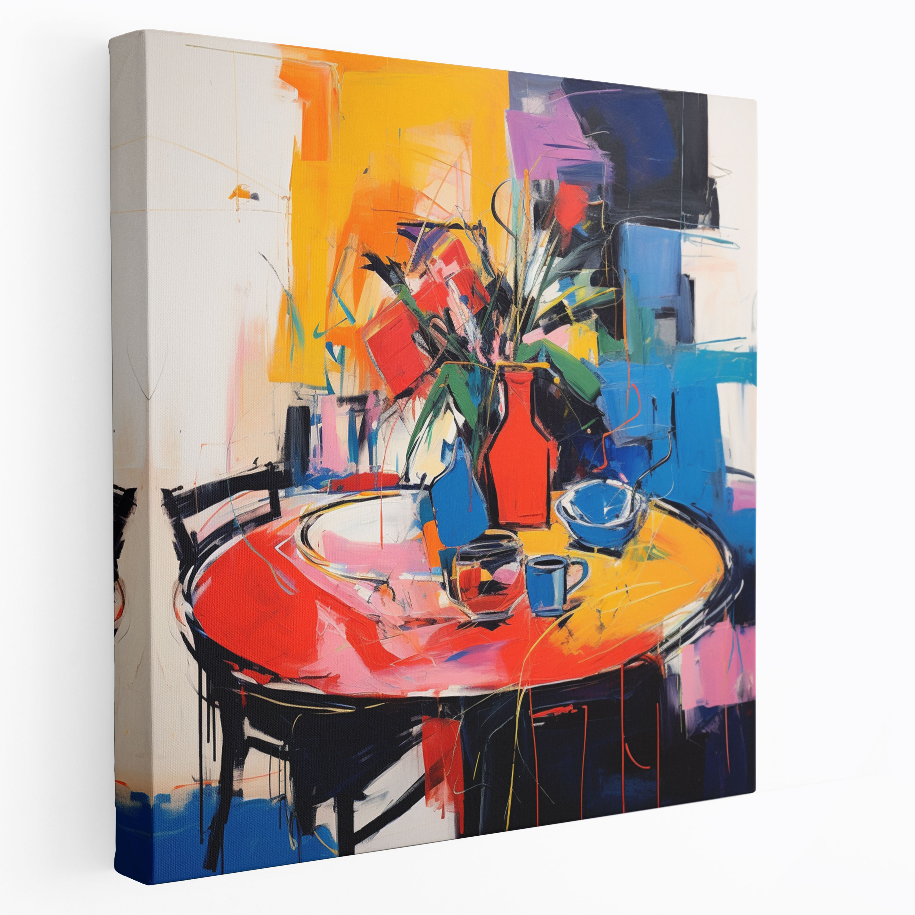 Still Life Canvas Print - Abstract Expressionist Artwork - Wall Art - Still Life, Canvas Print, Dynamic, Still Life