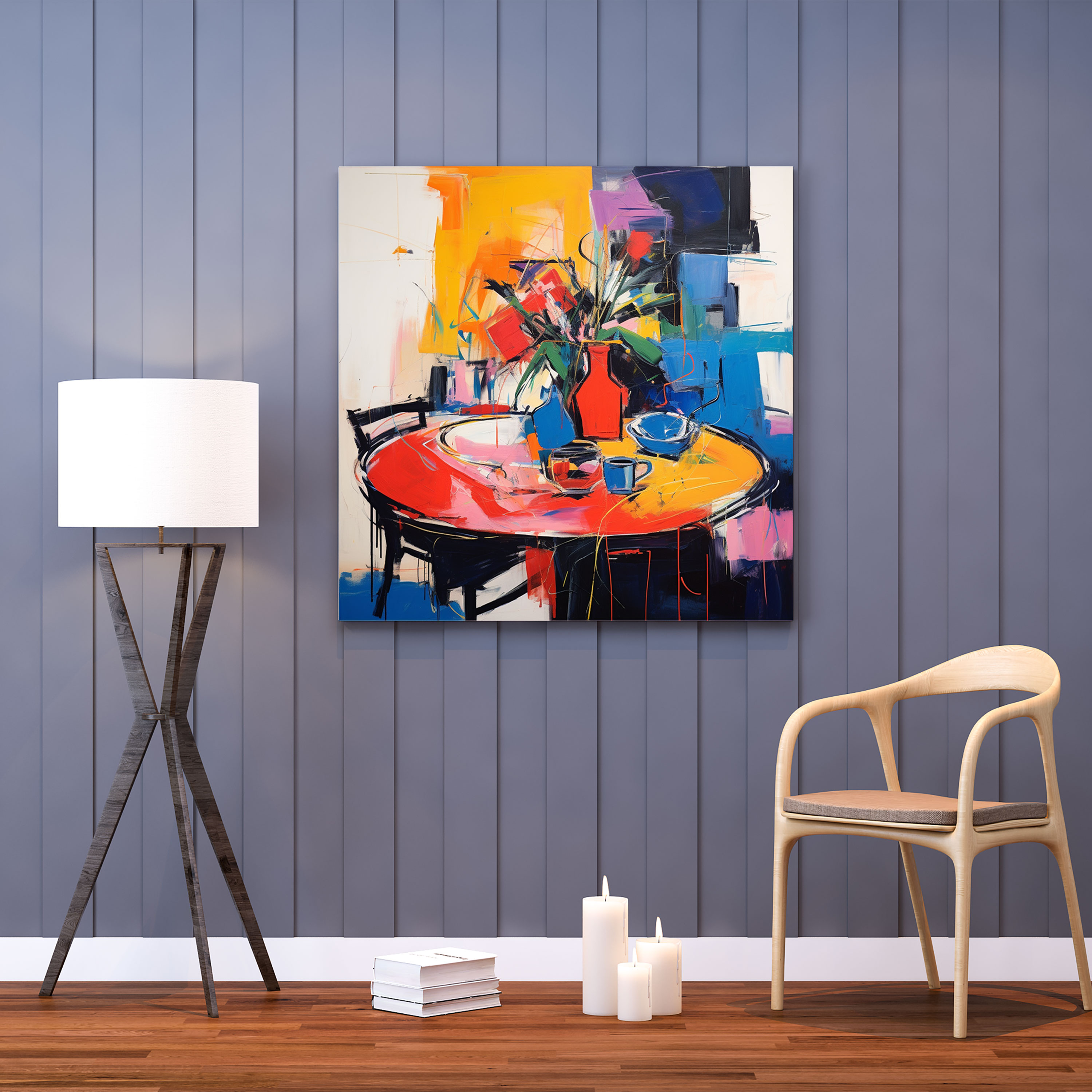 Still Life Canvas Print - Abstract Expressionist Artwork - Wall Art - Still Life, Canvas Print, Dynamic, Still Life