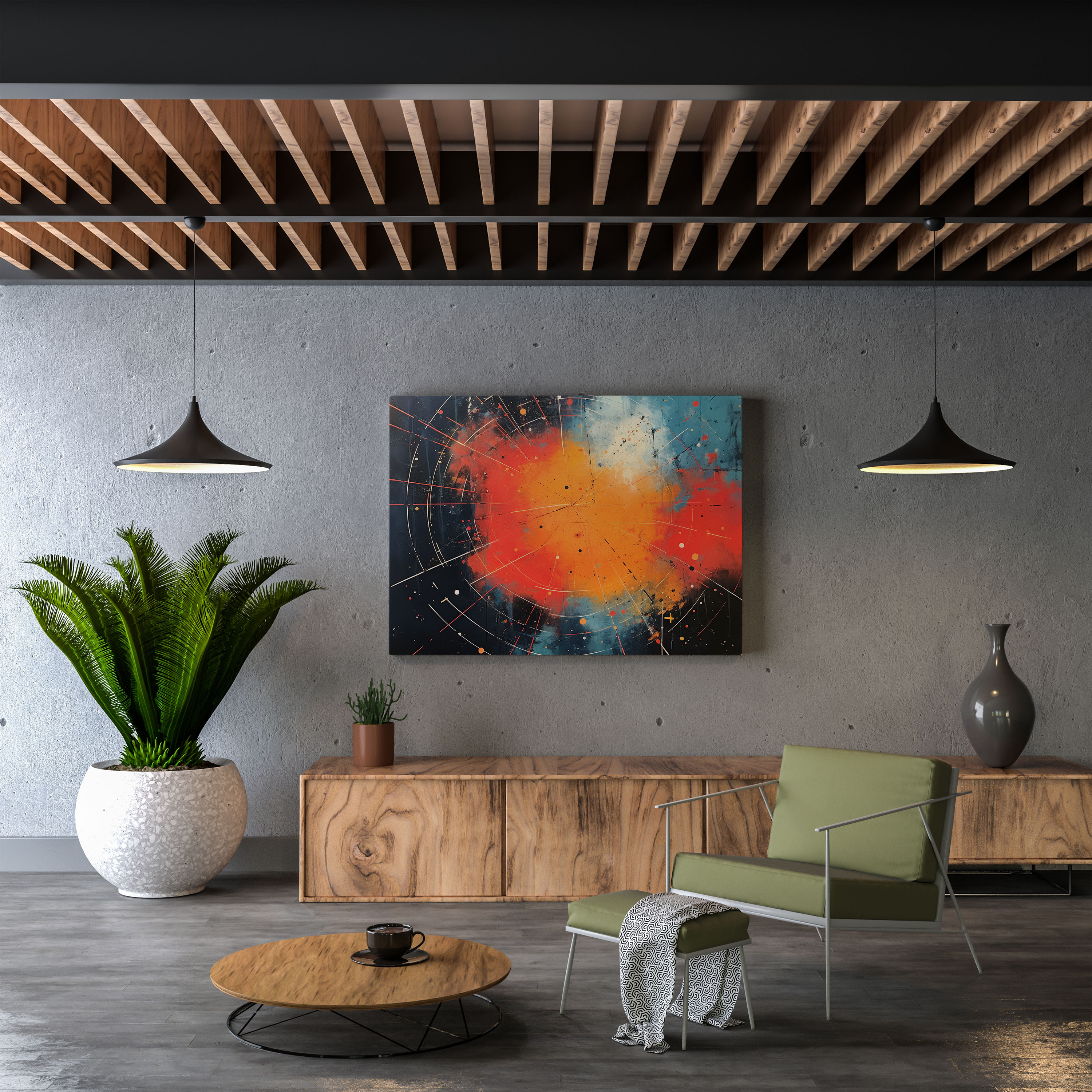Star Map Canvas Print - Star Map, Celestial Painting, Wall Art, Star Map