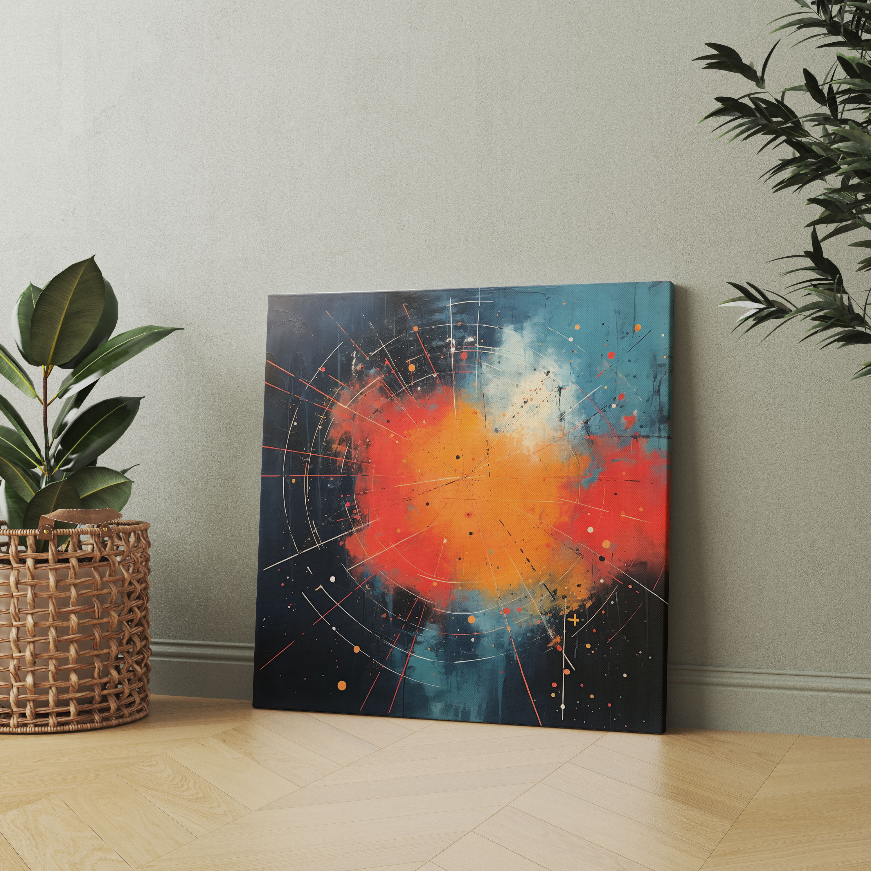 Star Map Canvas Print - Star Map, Celestial Painting, Wall Art, Star Map