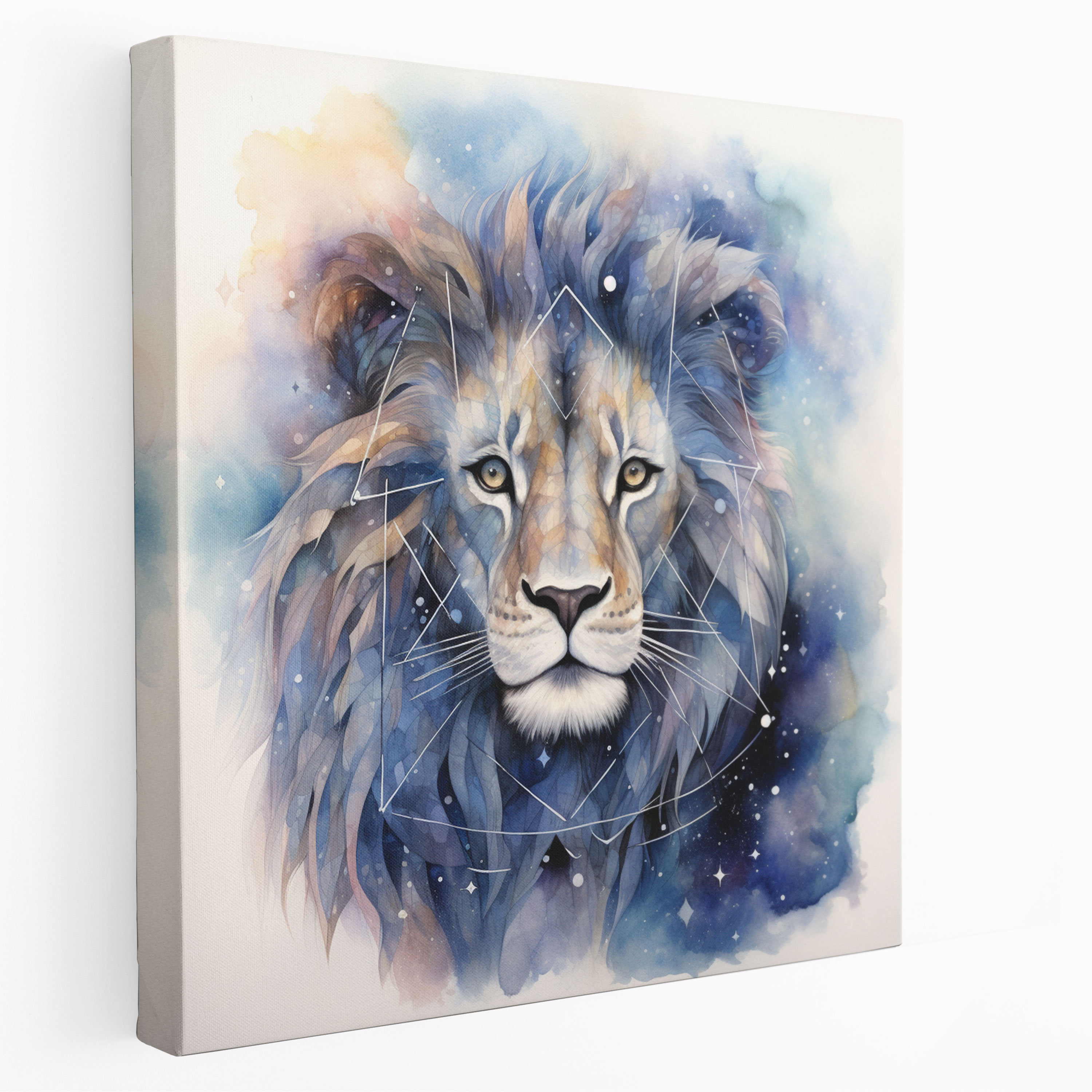 Star Map Wall Art - Star Map, Wall Art, Home Decoration, Watercolor Painting