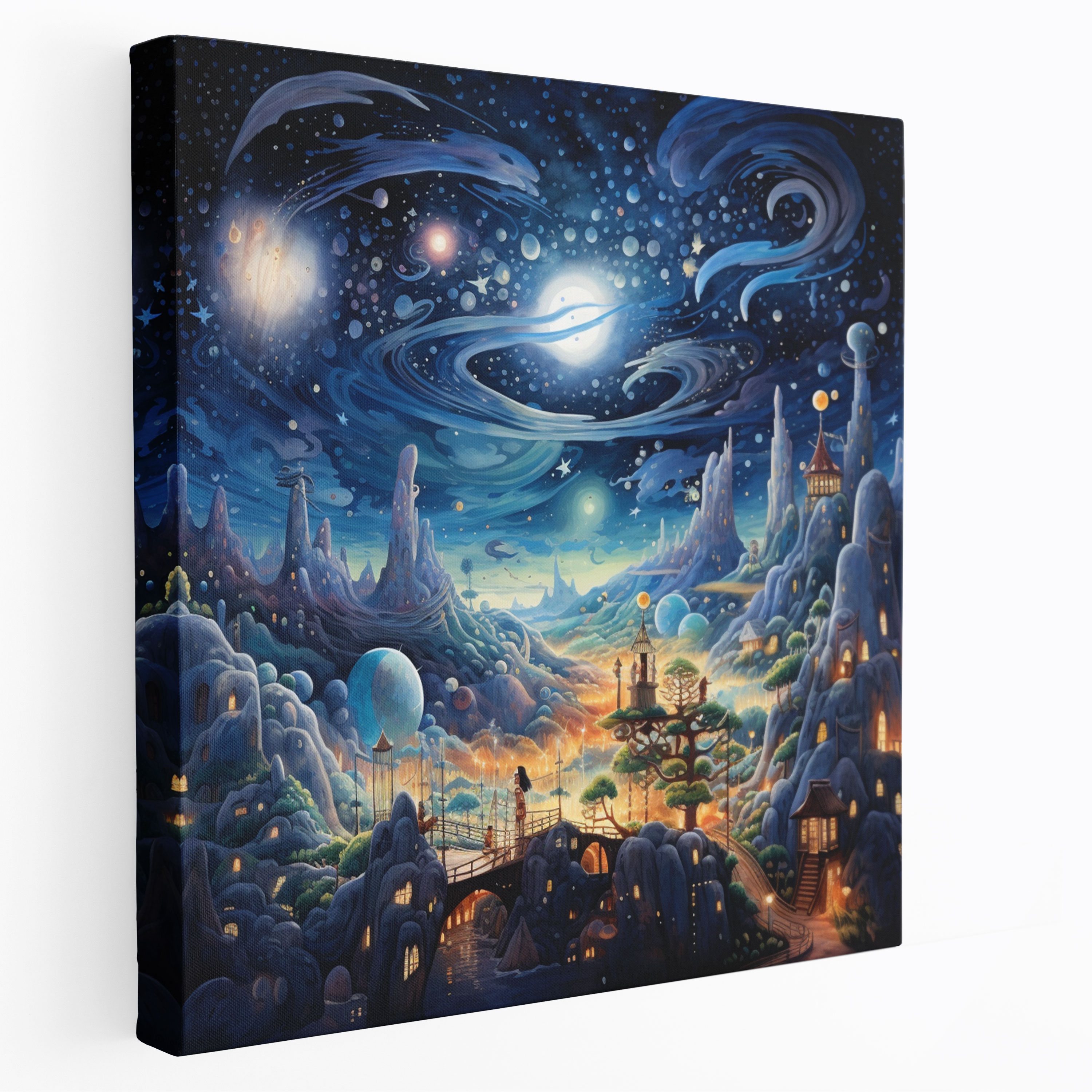 Whimsical Star Map Canvas Print - Star Map, Wall Decoration, Canvas Print, Home Decoration