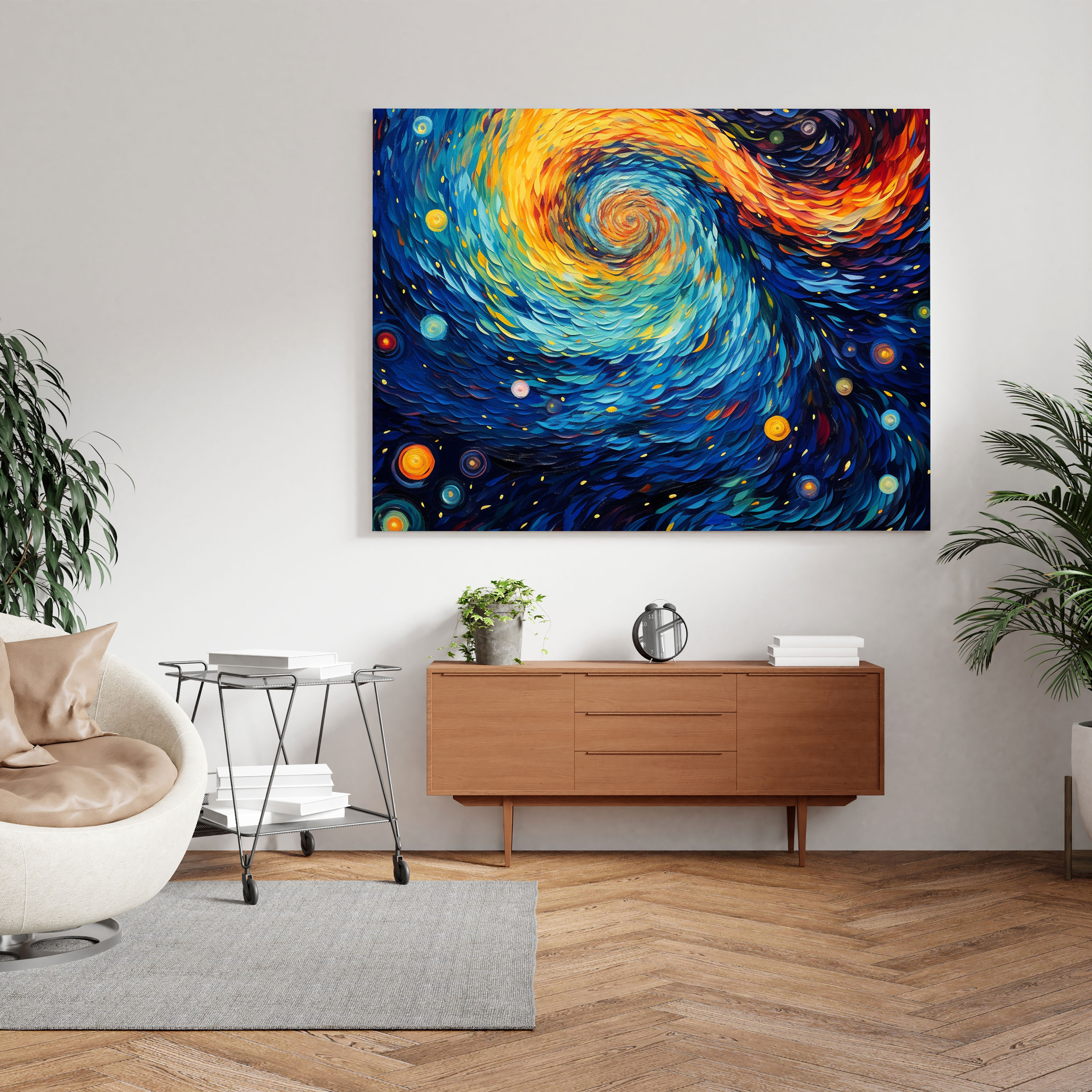 Star Map Canvas Print - Star Map, Canvas, Canvas Print, Swirling Patterns