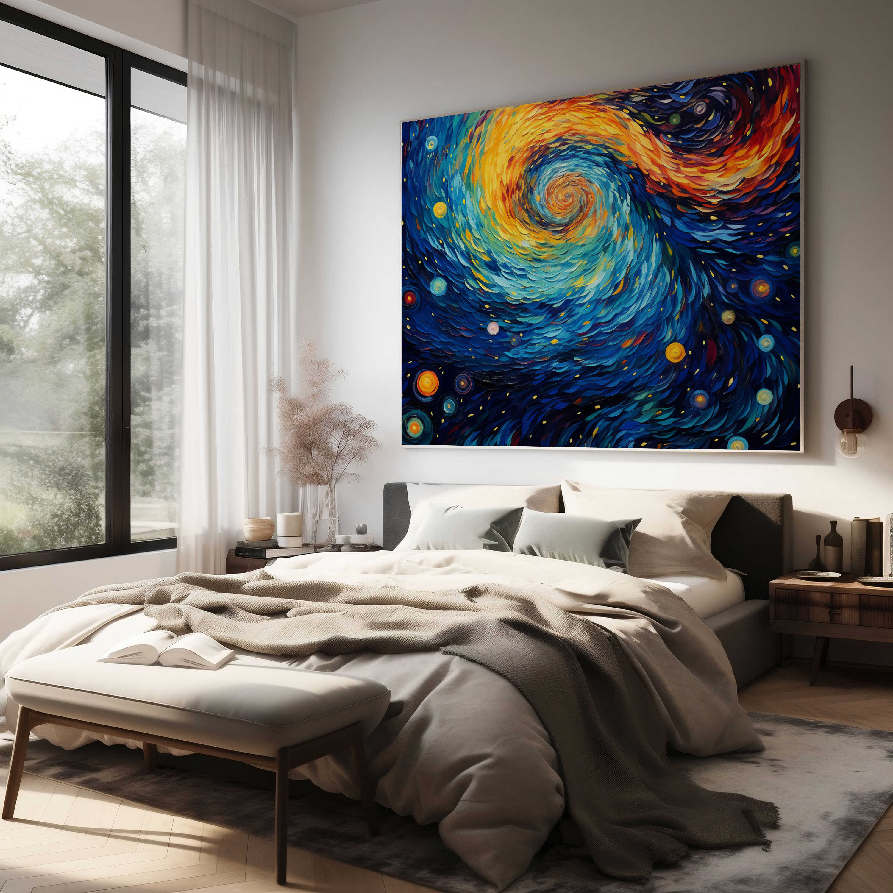 Star Map Canvas Print - Star Map, Canvas, Canvas Print, Swirling Patterns
