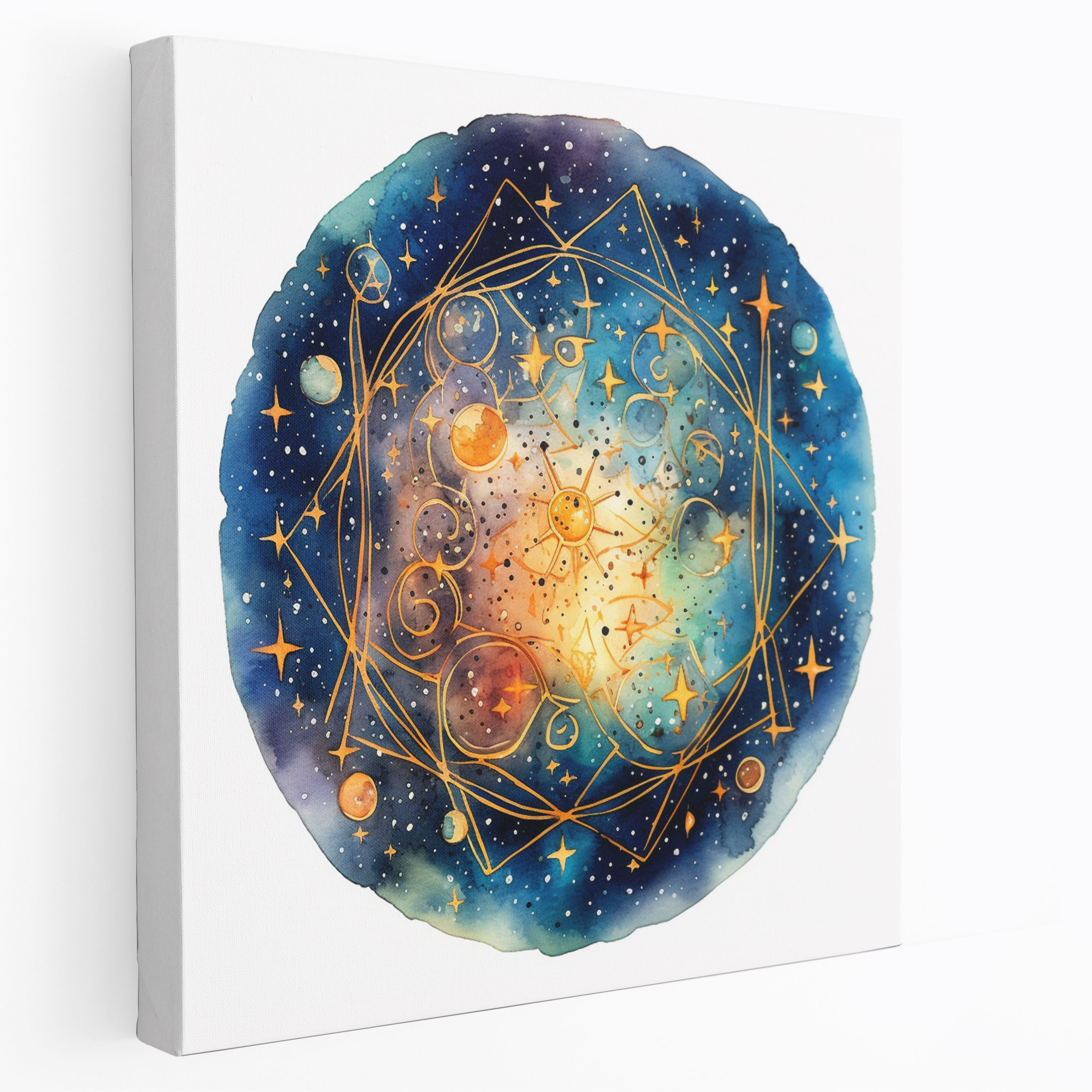 Star Map Canvas Print - Star Map, Wall Decoration, Home Decoration, Galaxy