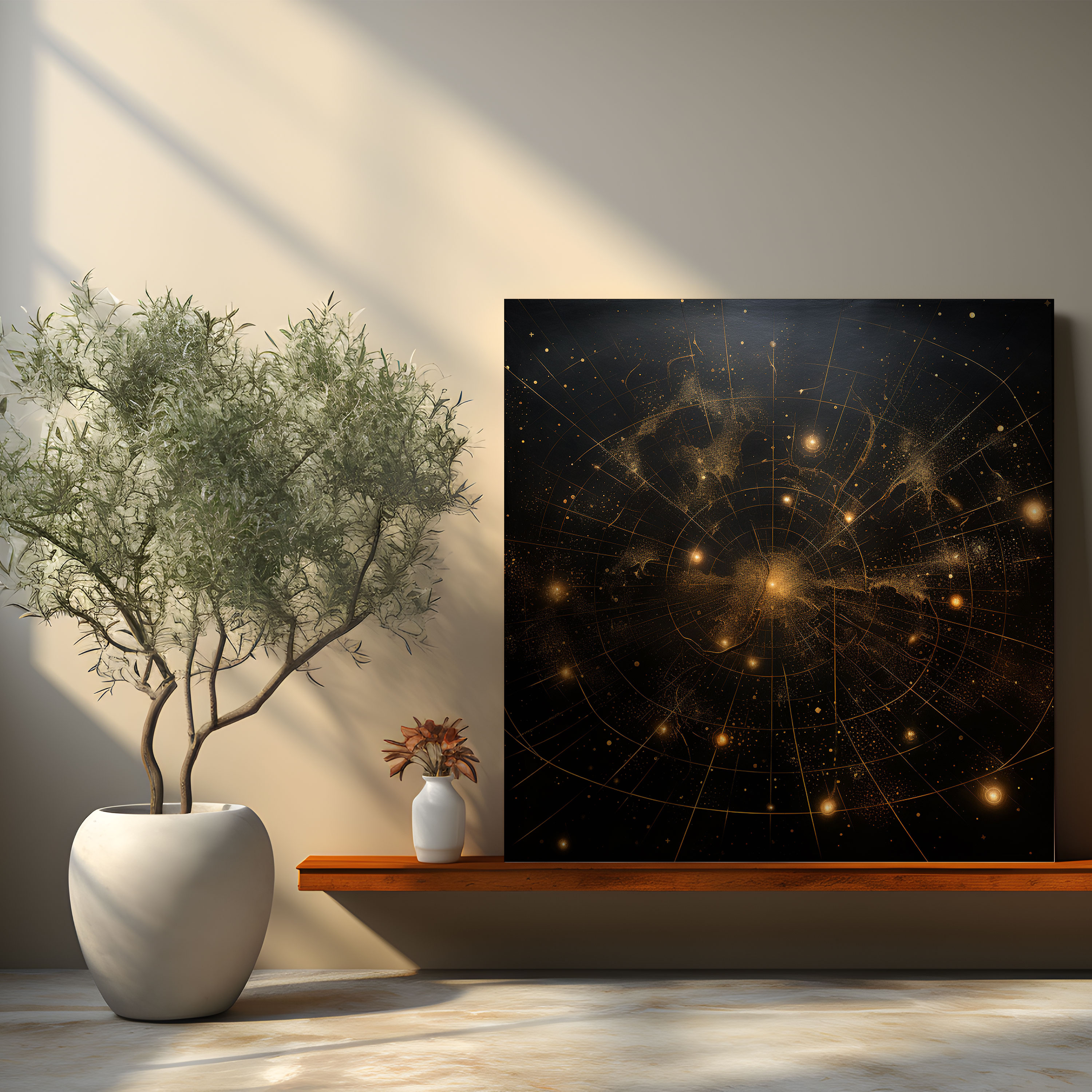 Star Map Wall Art - Star Map, Canvas Wall Art, Astronomy, Star Map