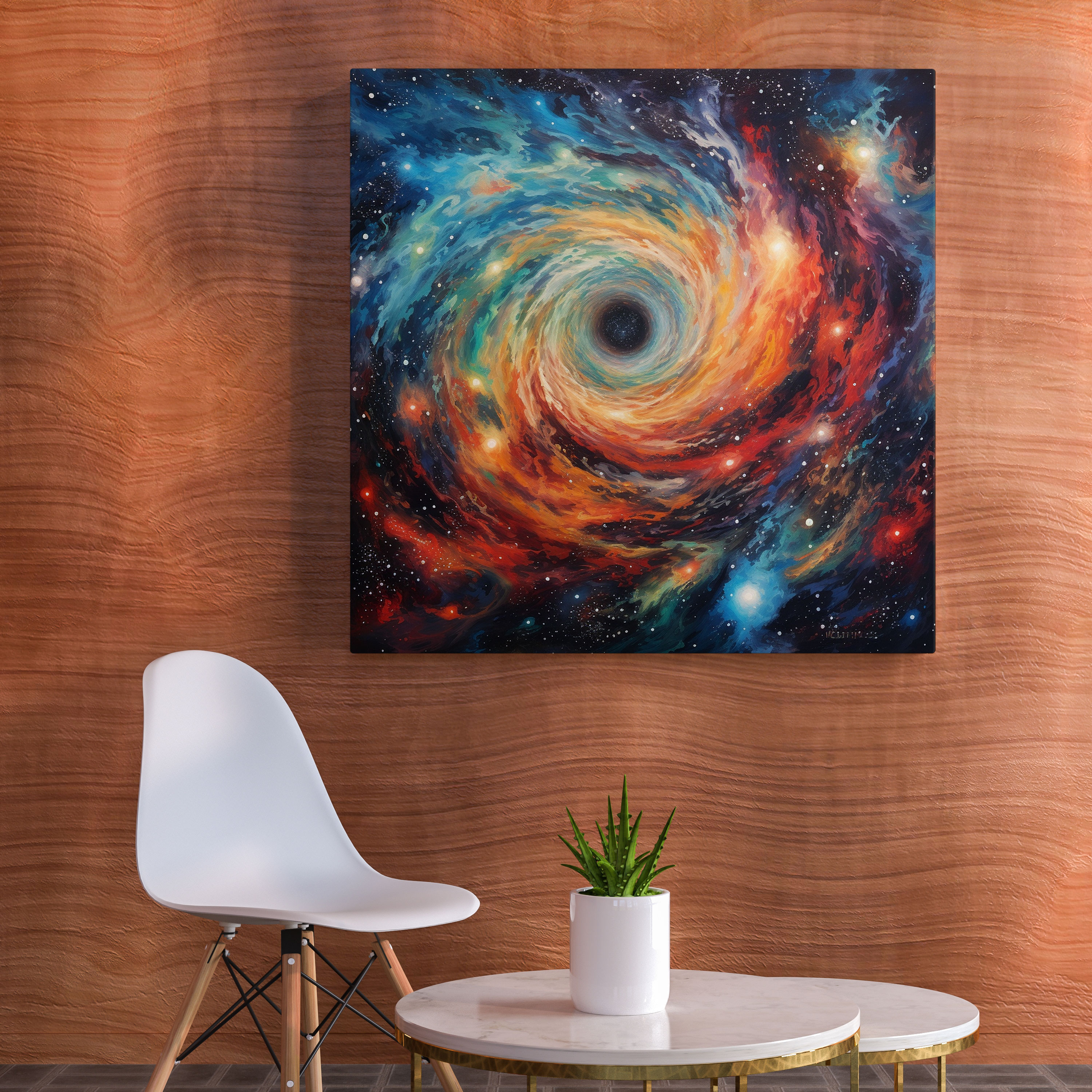 Galaxy Wall Art - Star Map, Canvas Wall Art, Vibrant Colors, Wall Decoration
