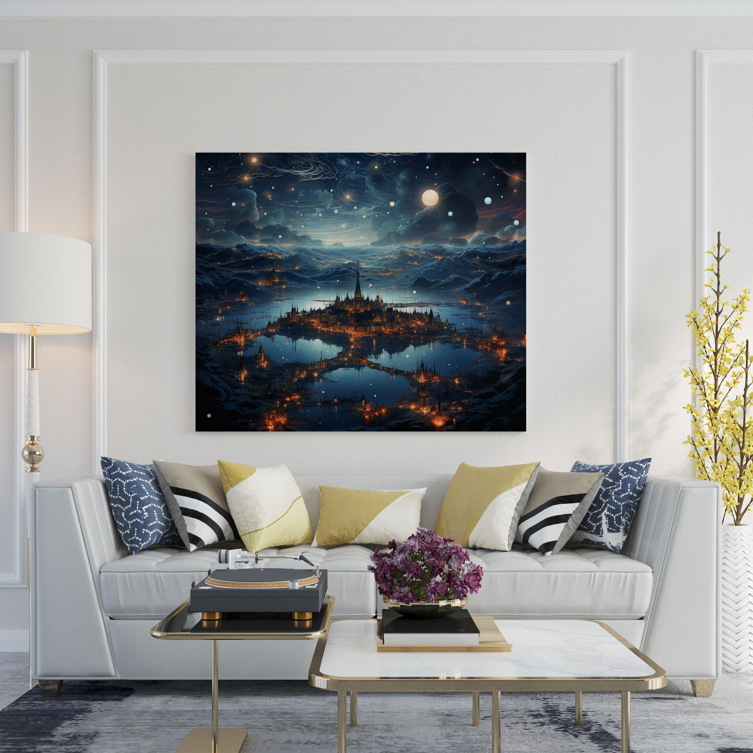 Mythical Star Map Wall Art - Star Map, Canvas Wall Art, Imagination, Constellations