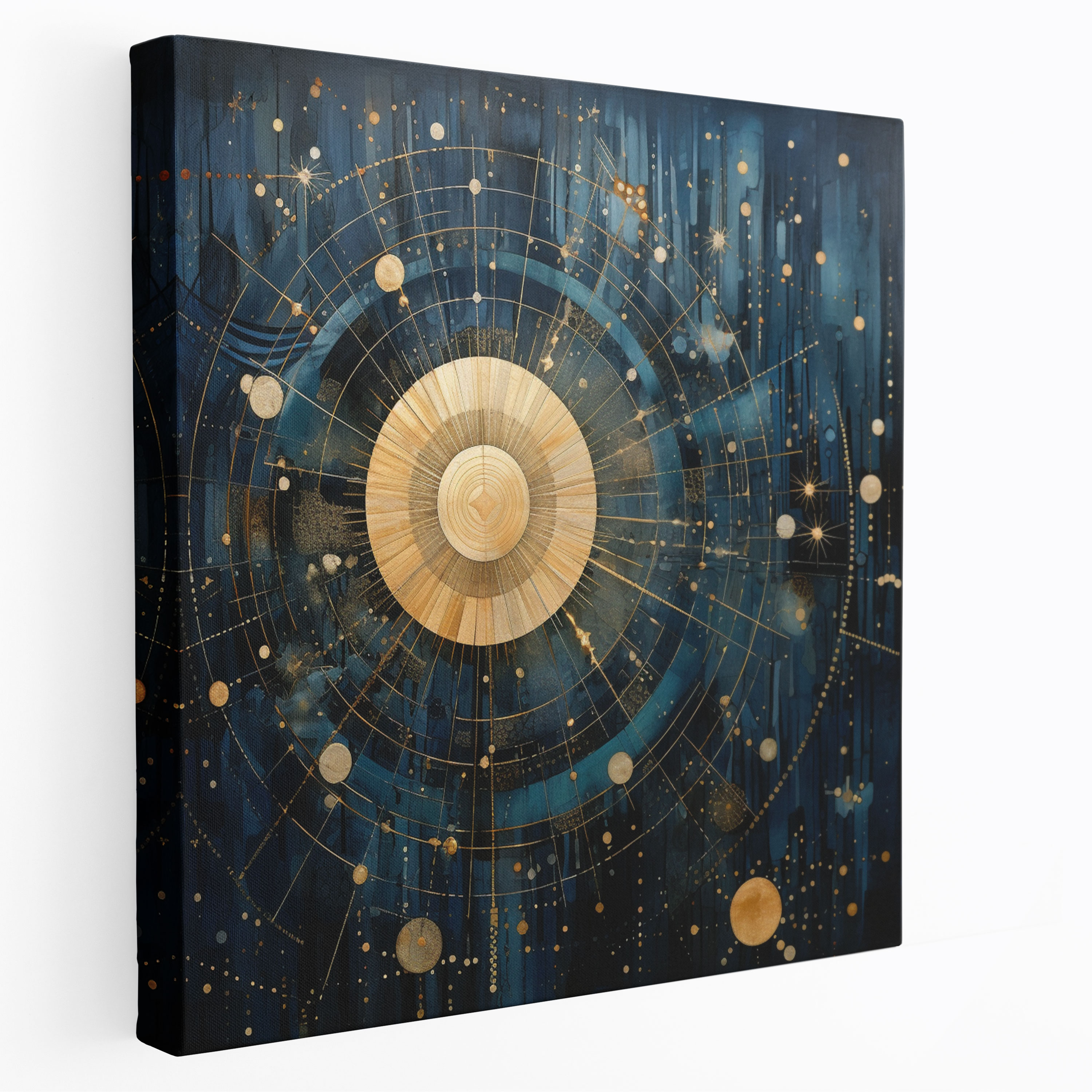 Geometric Star Map Wall Art - Star Map, Patterns, Wall Art, Intricate Shapes