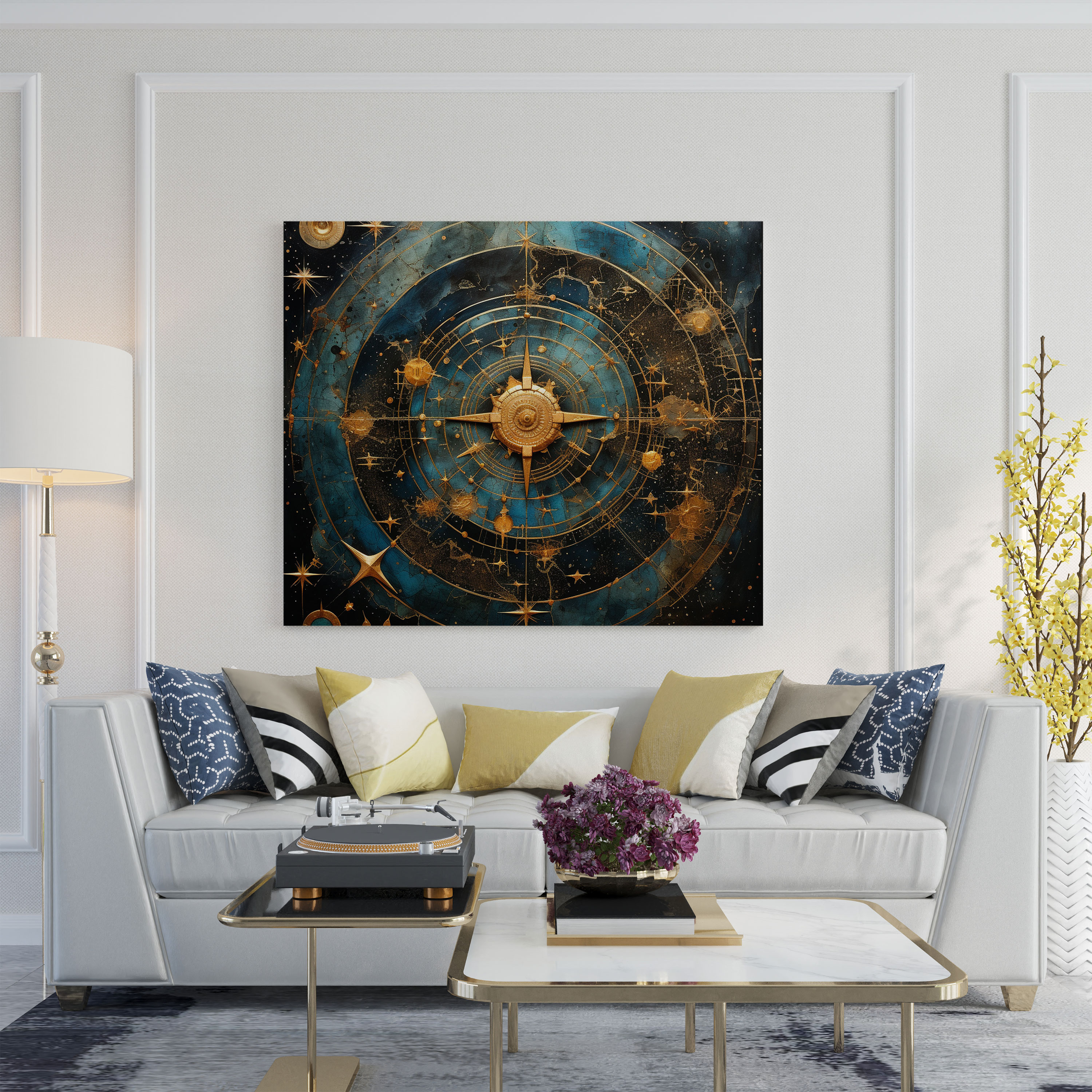 Star Map Wall Decoration - Star Map, Wall Decoration, Home Decoration, Canvas Wall Art
