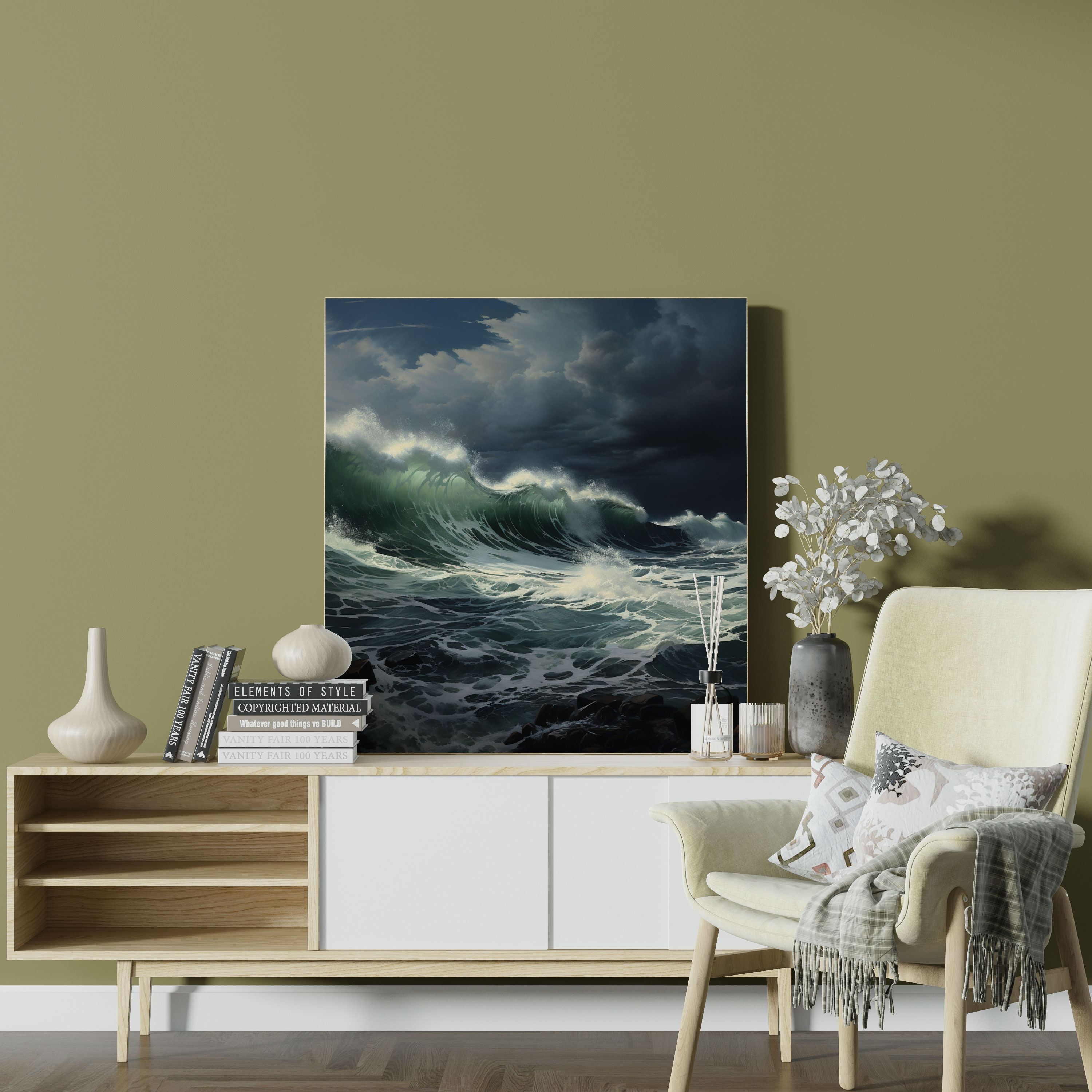 Storm Wall Art - Storm, Canvas, Crashing Waves, Canvas Wall Art