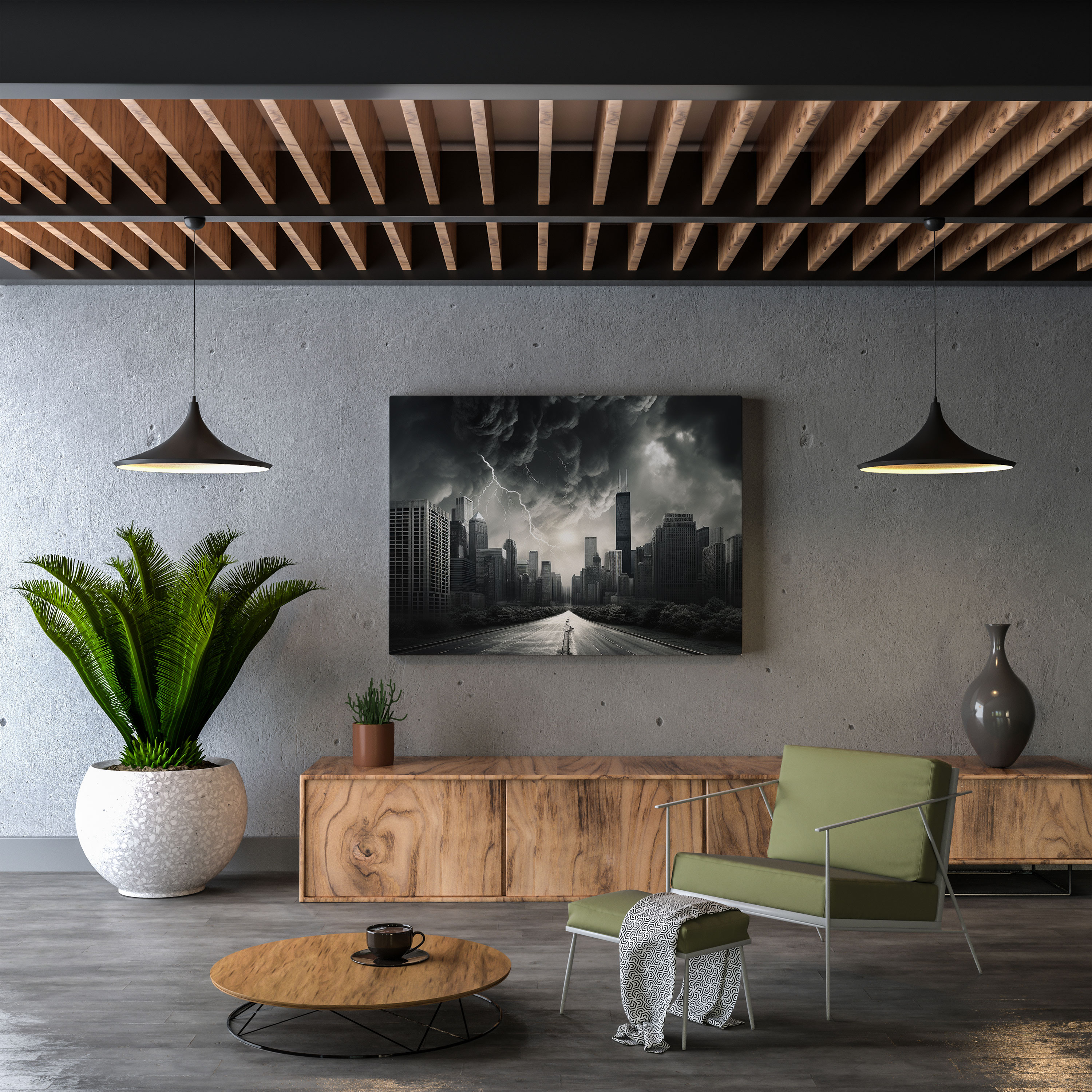 Urban Storm Wall Art - Storm, Home Decoration, Storm, Wall Art
