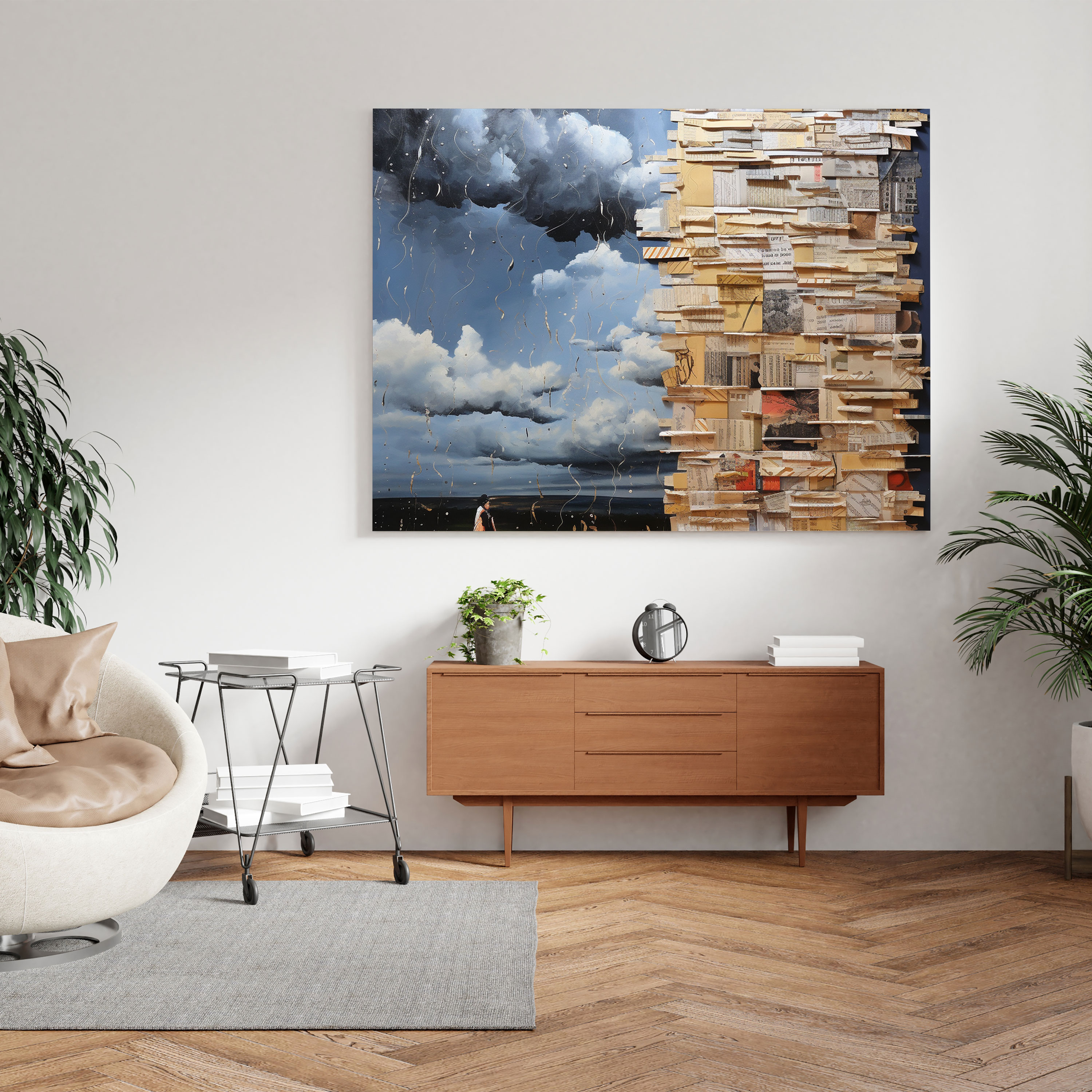 Stormy Thoughts Canvas Print - Storm, Canvas Wall Art, Words, Storm