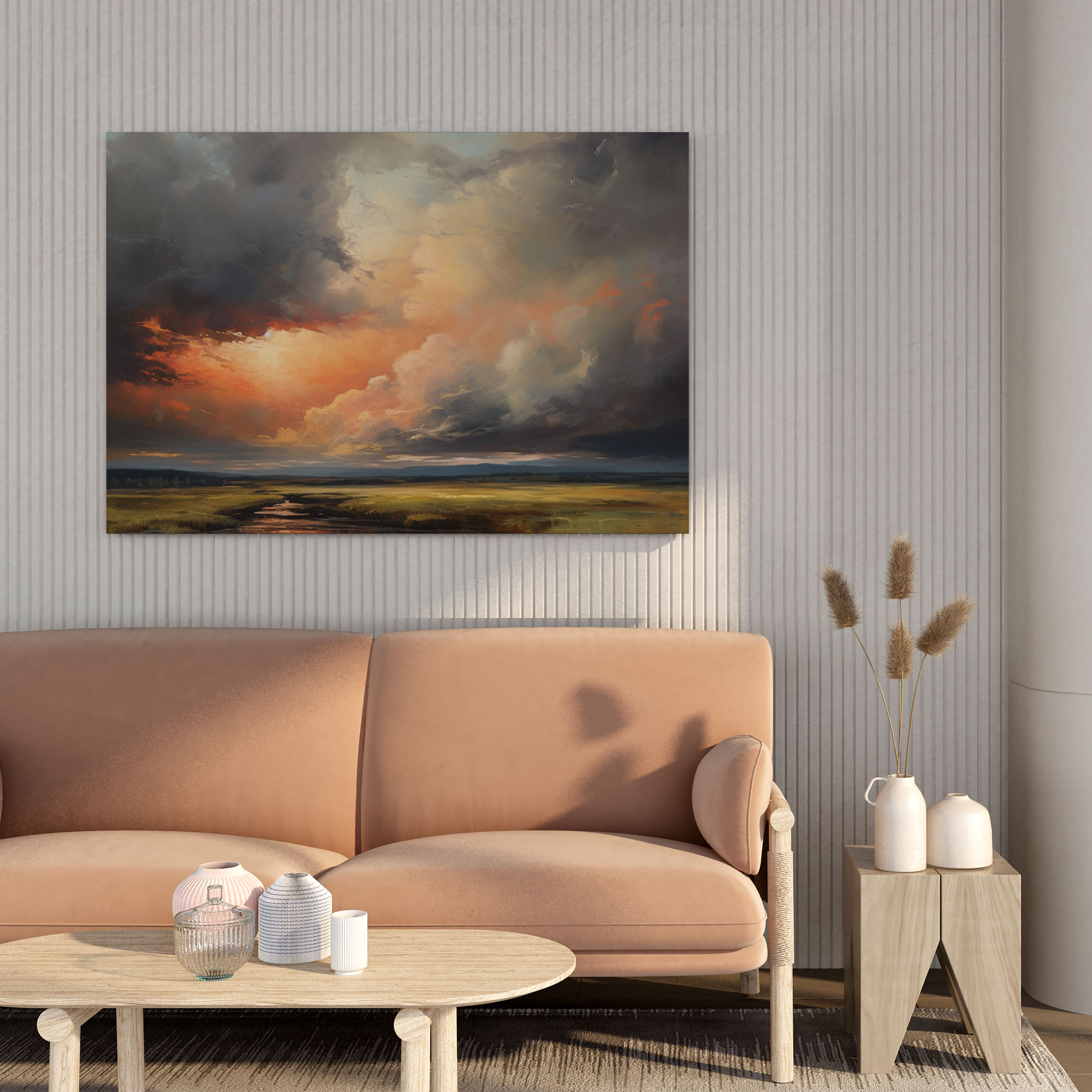 Serene Storm Canvas Print - Storm, Canvas Wall Art, Home Decoration, Serene Landscape