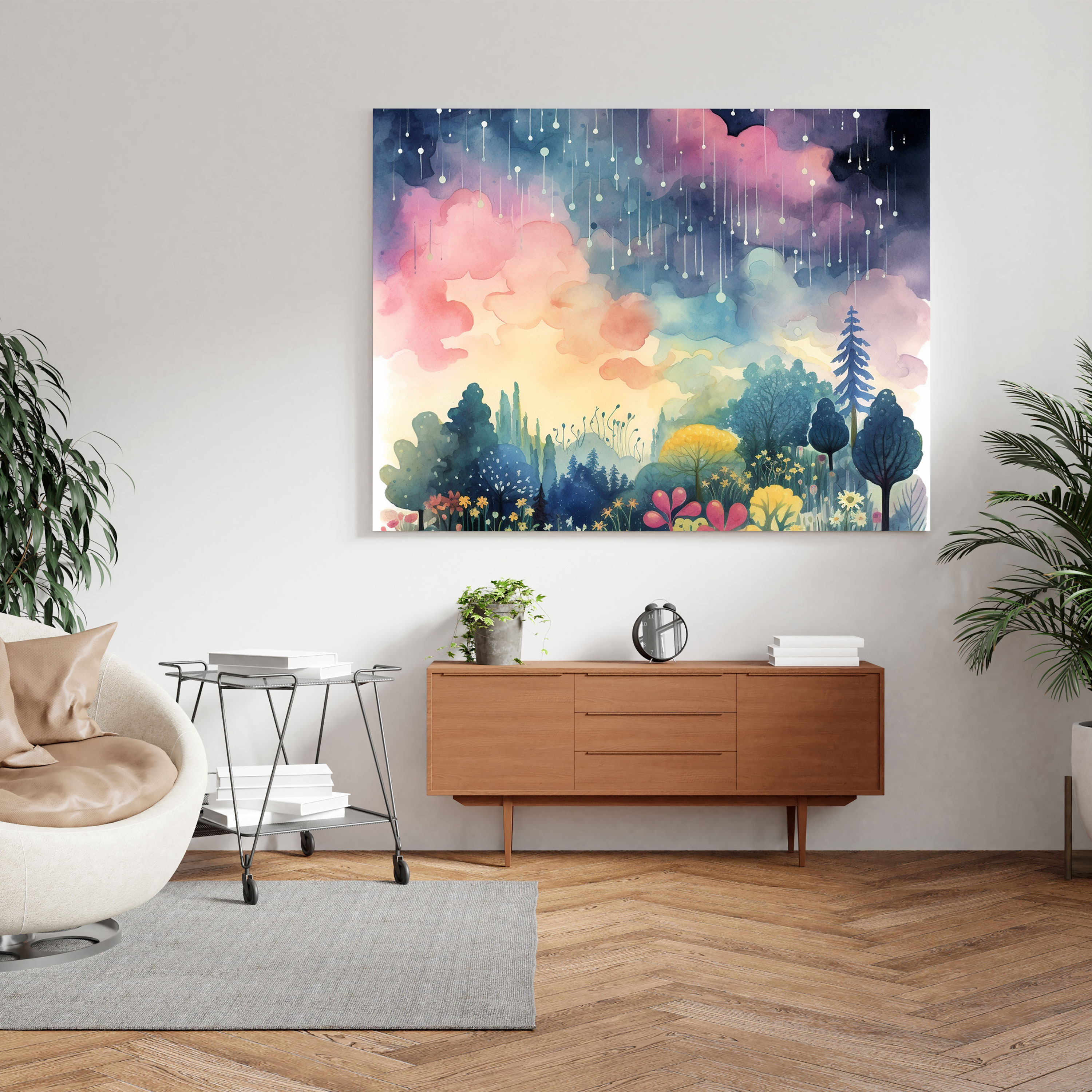 Whimsical Storm Canvas Print - Storm, Home Decoration, Storm, Canvas Print