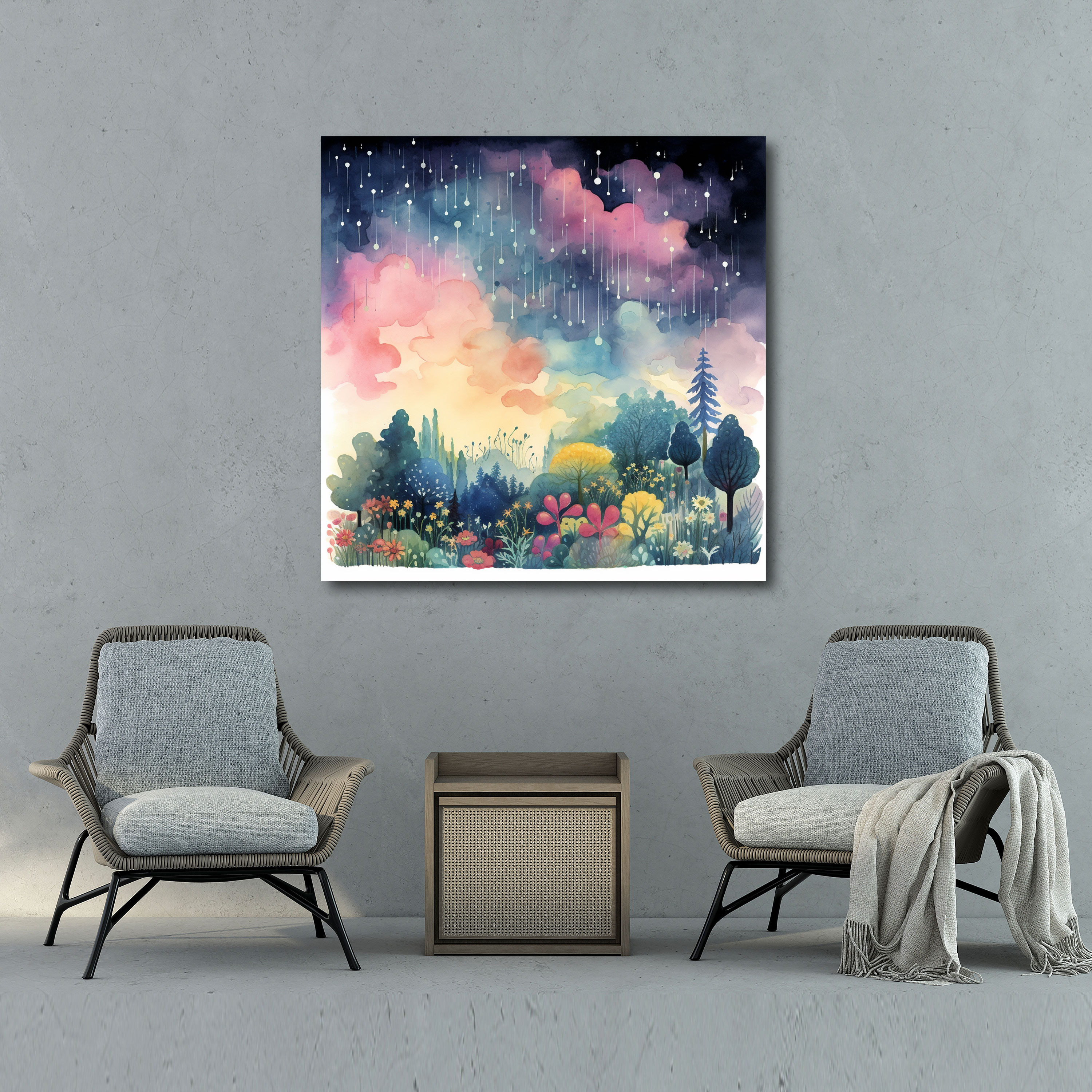Whimsical Storm Canvas Print - Storm, Home Decoration, Storm, Canvas Print