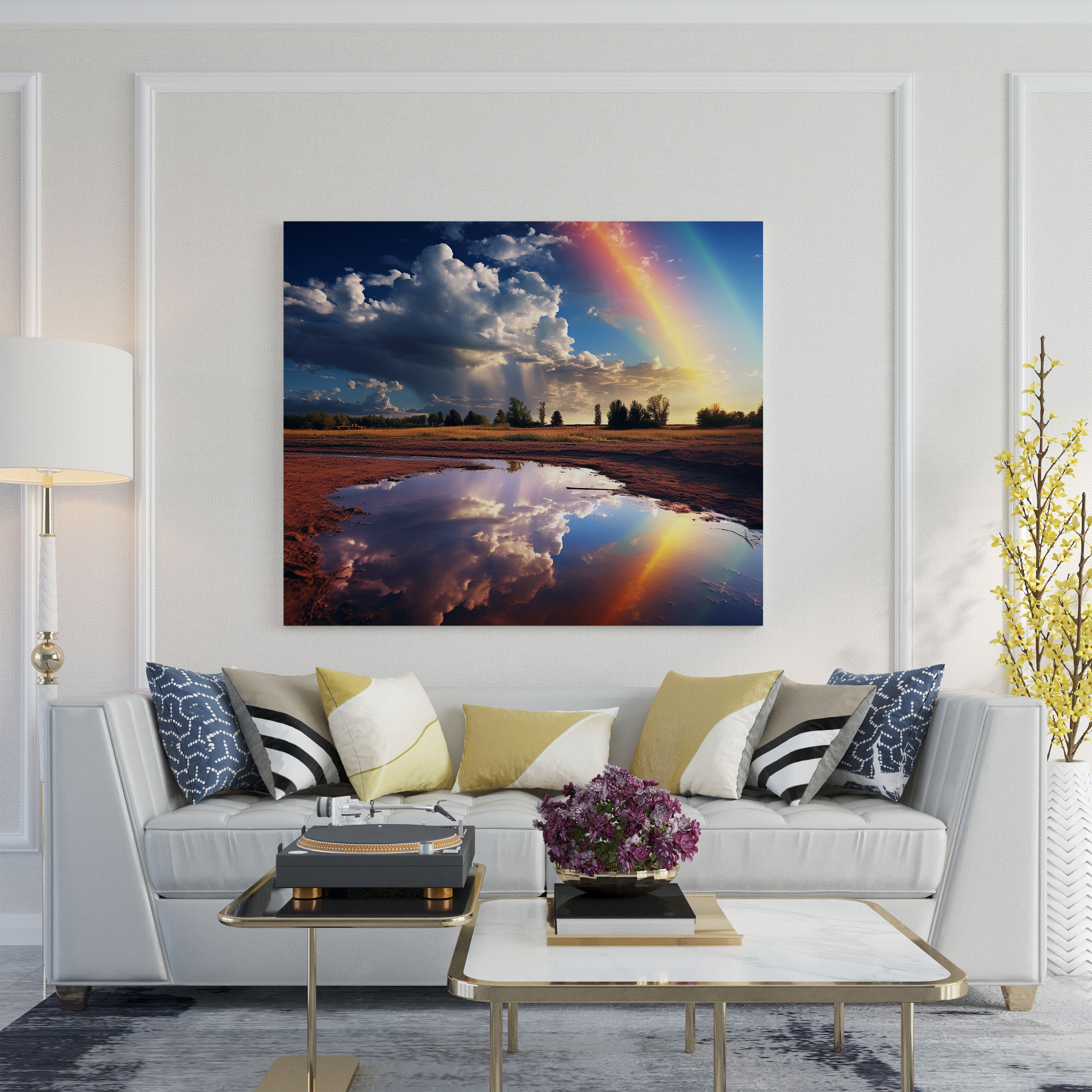 Rainbow After Storm Wall Art - Storm, Home Decoration, Heavy Storm, Wall Decoration