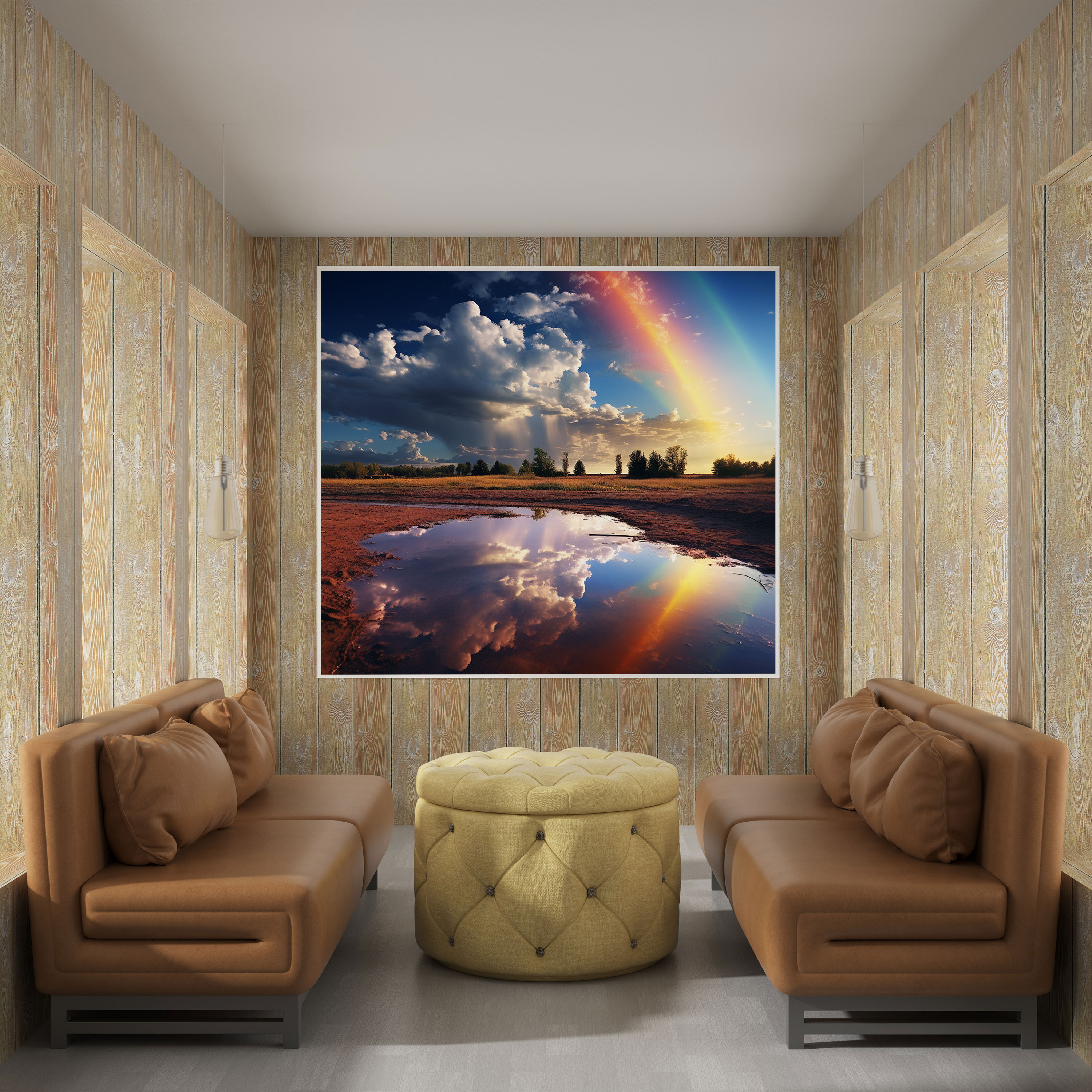 Rainbow After Storm Wall Art - Storm, Home Decoration, Heavy Storm, Wall Decoration