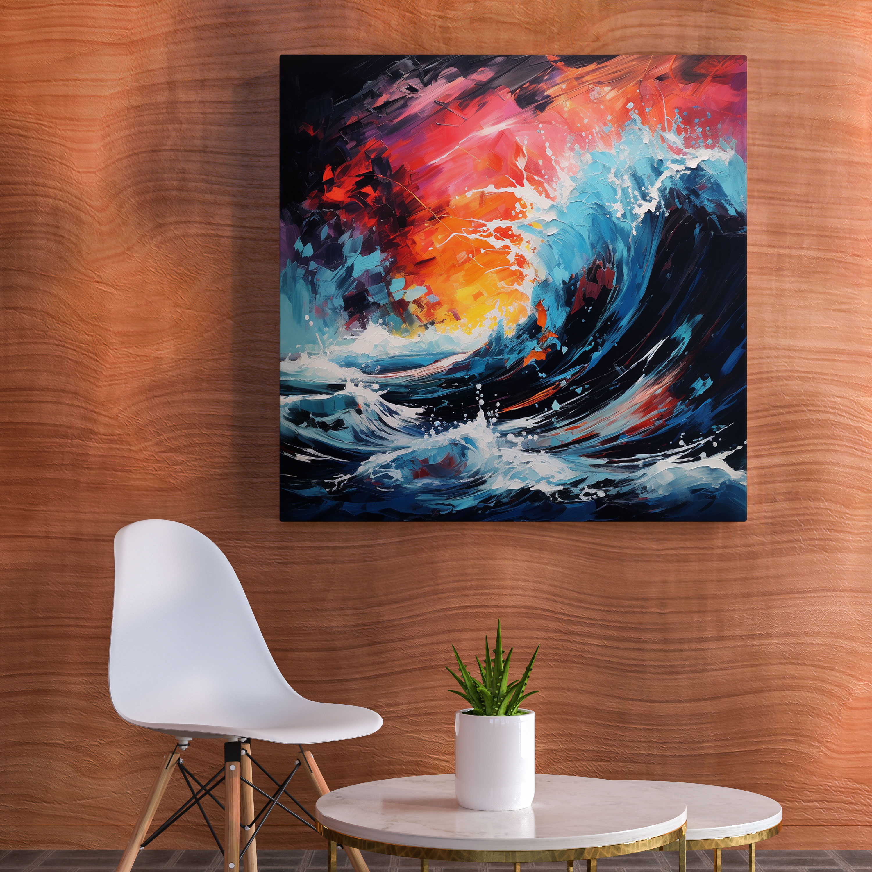 Storm Canvas Print - Storm, Vibrant Colors, Wall Decoration, Canvas Wall Art