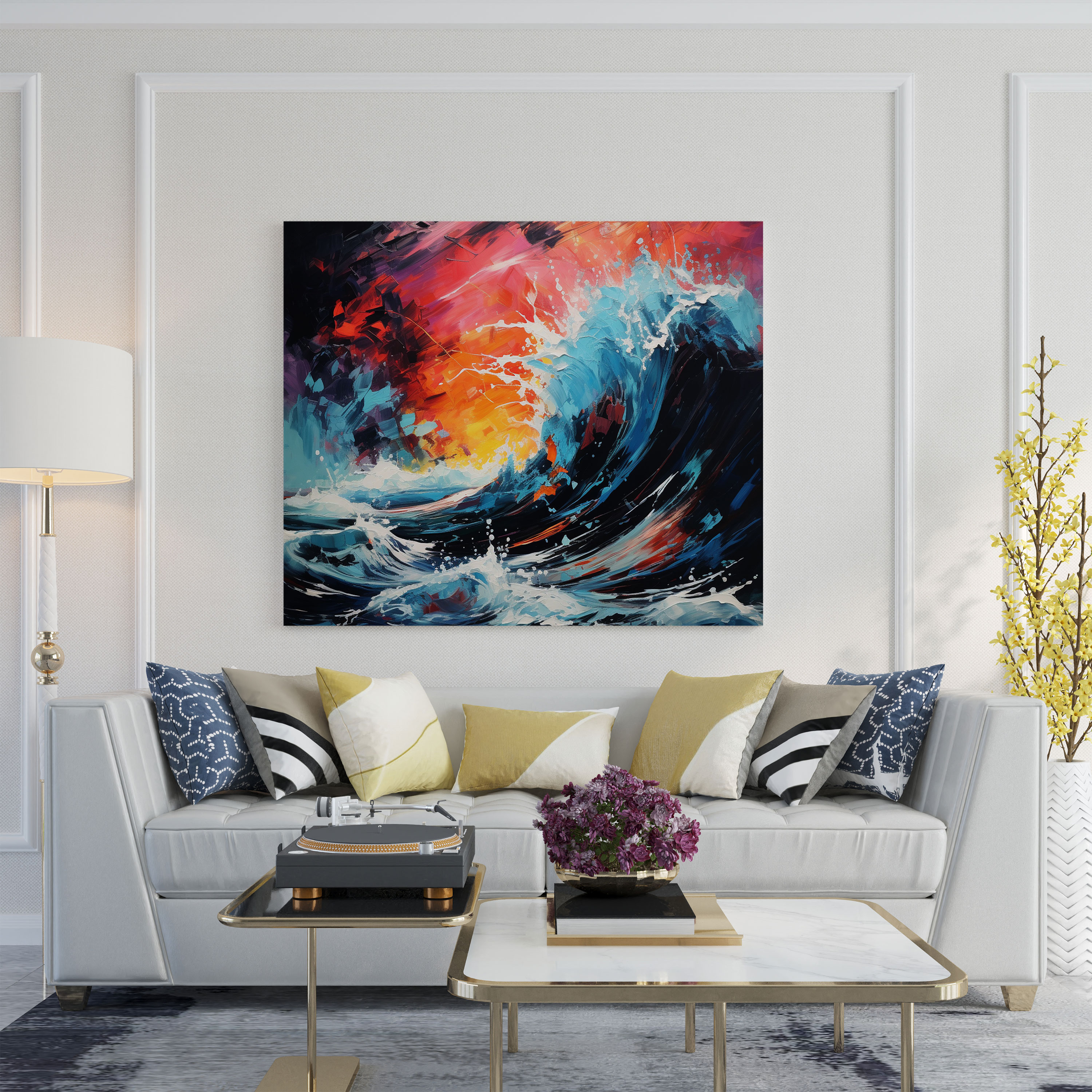 Storm Canvas Print - Storm, Vibrant Colors, Wall Decoration, Canvas Wall Art
