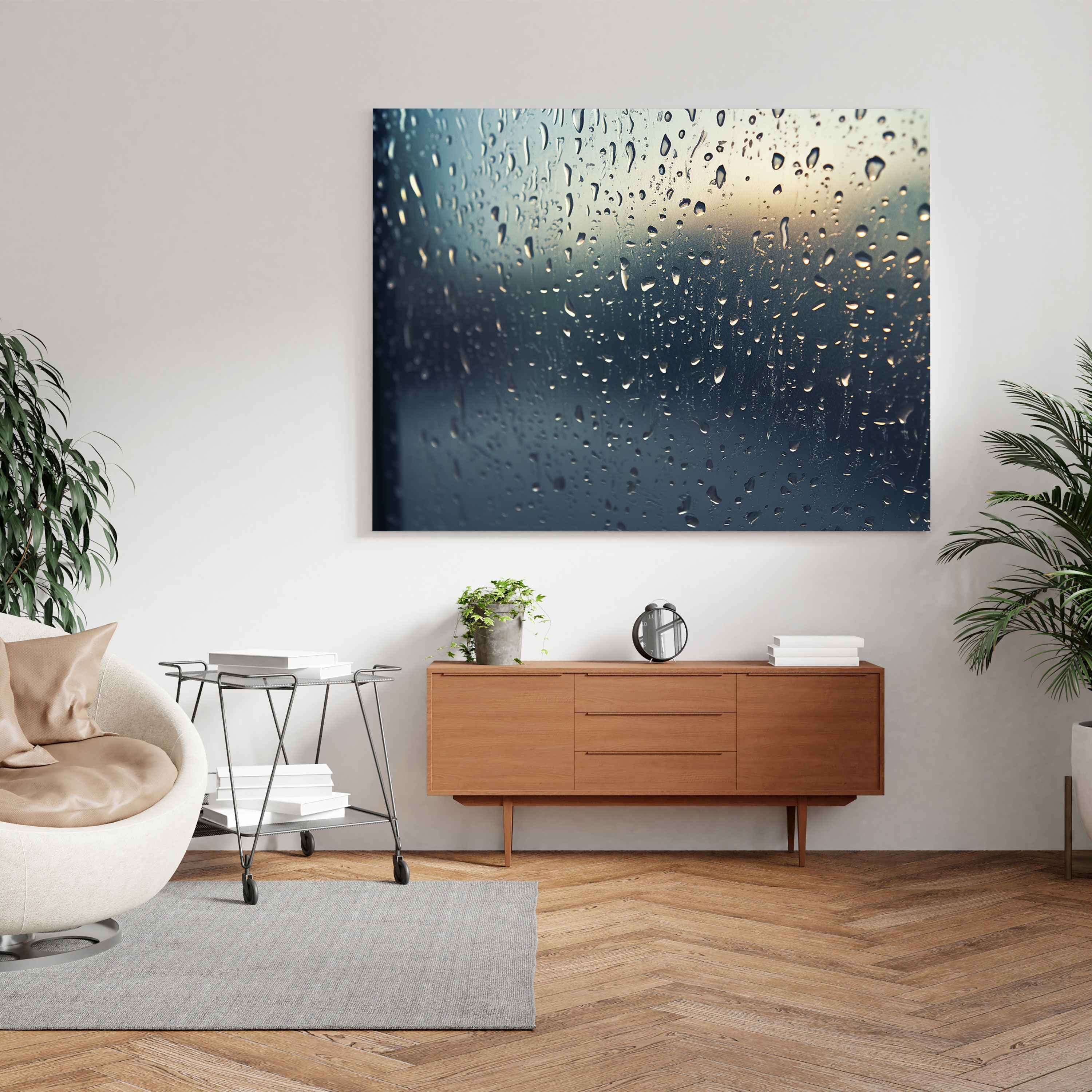 Storm Wall Art - Storm, Window, Intense Beauty, Wall Decoration